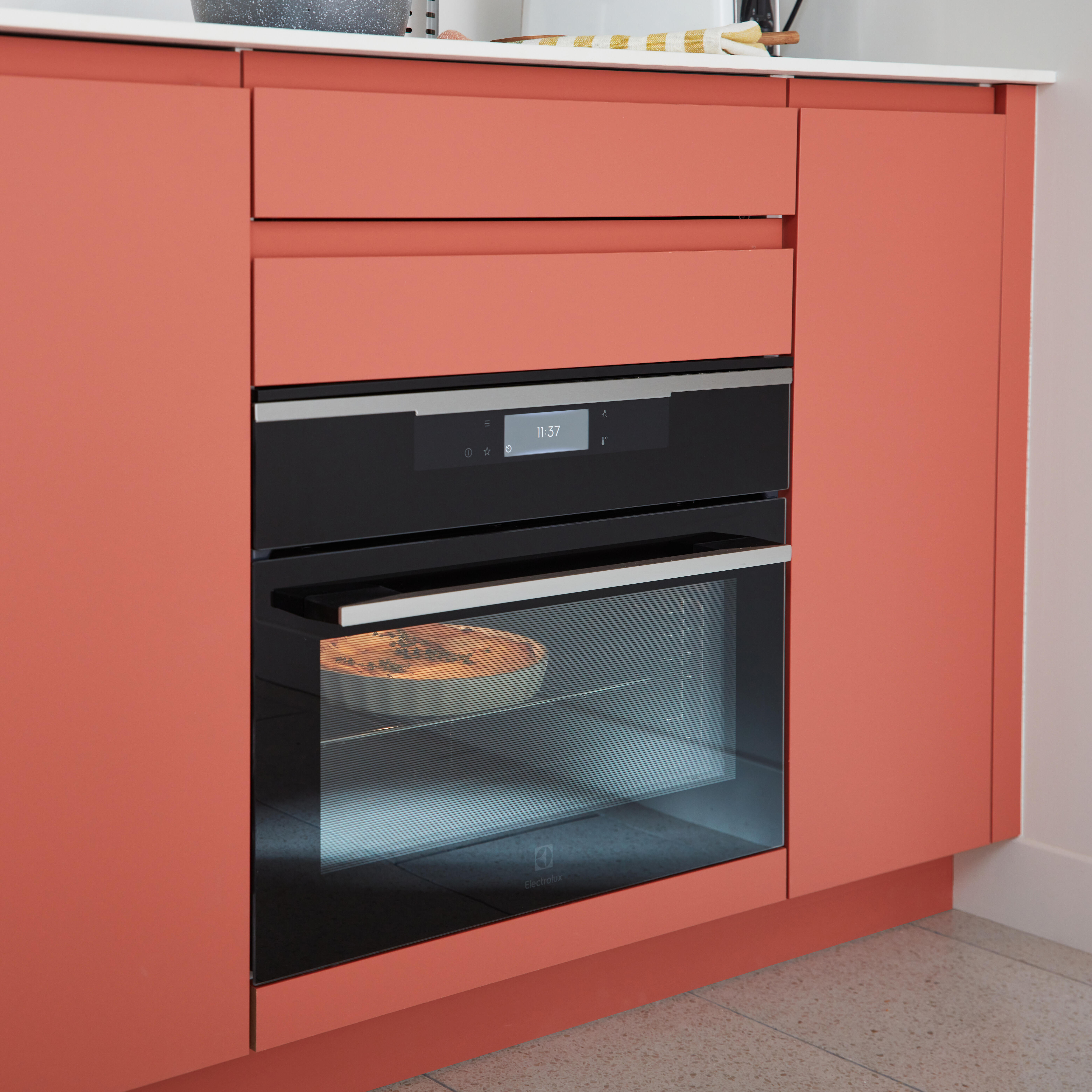 Façade de tiroir de cuisine Tokyo terracotta mat H.12.5 x l.59.7 cm - 3