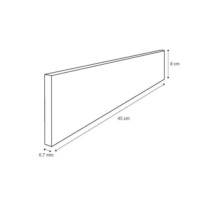 Lot de 3 plinthes Shala, l. 8 x L. 45 cm, Ep.6.7 mm - 2