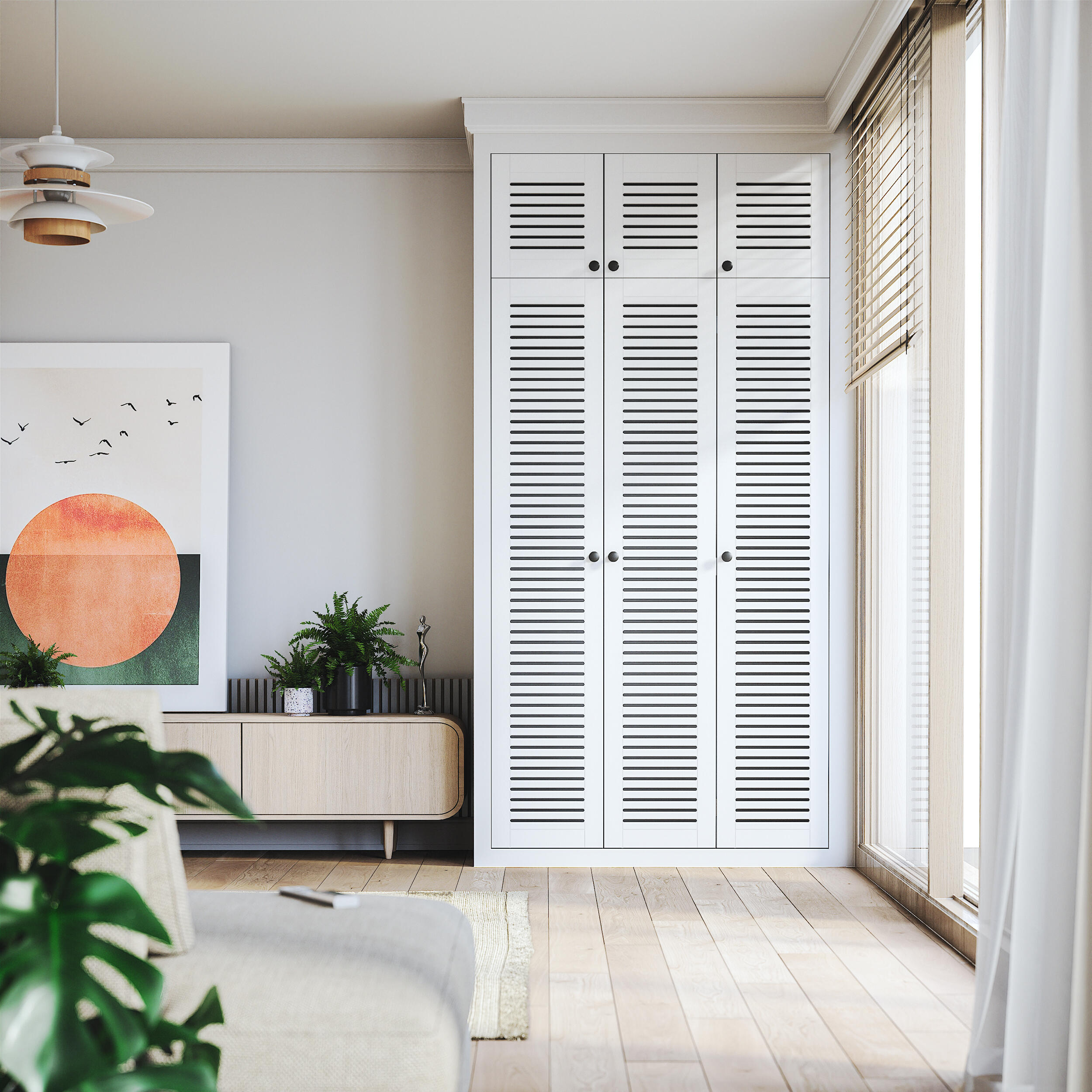 Panel ażurowy lakierowany biały 49.4 x 242.2 cm Kolm