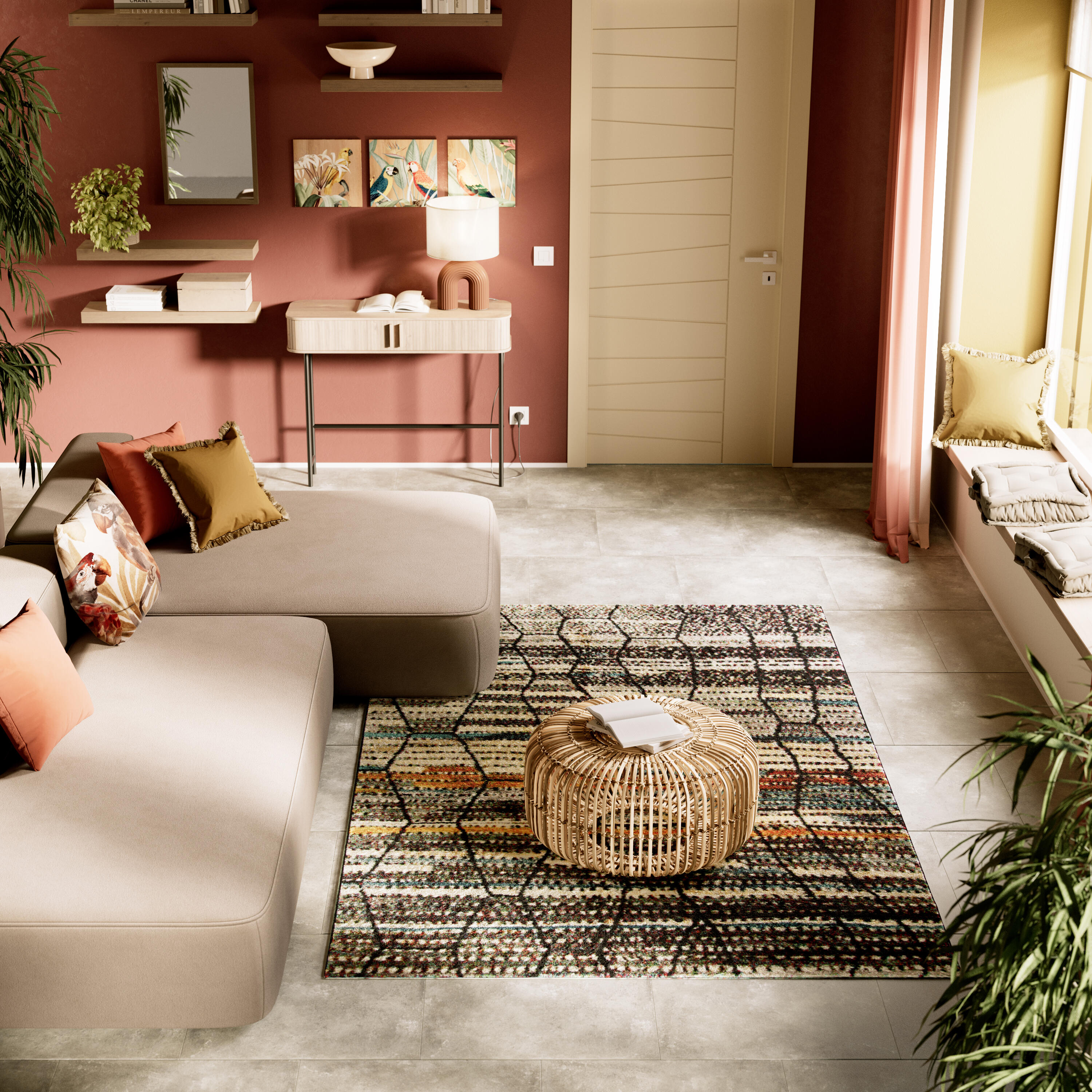 Piastrella da pavimento interno in gres porcellanato TUSCANIA CERAMICHE 30 x 61 cm rettificato grigio opaco Meteora mix R10 traffico medio (pei 2/5) Sp. 9 mm 1.3 mq - 4