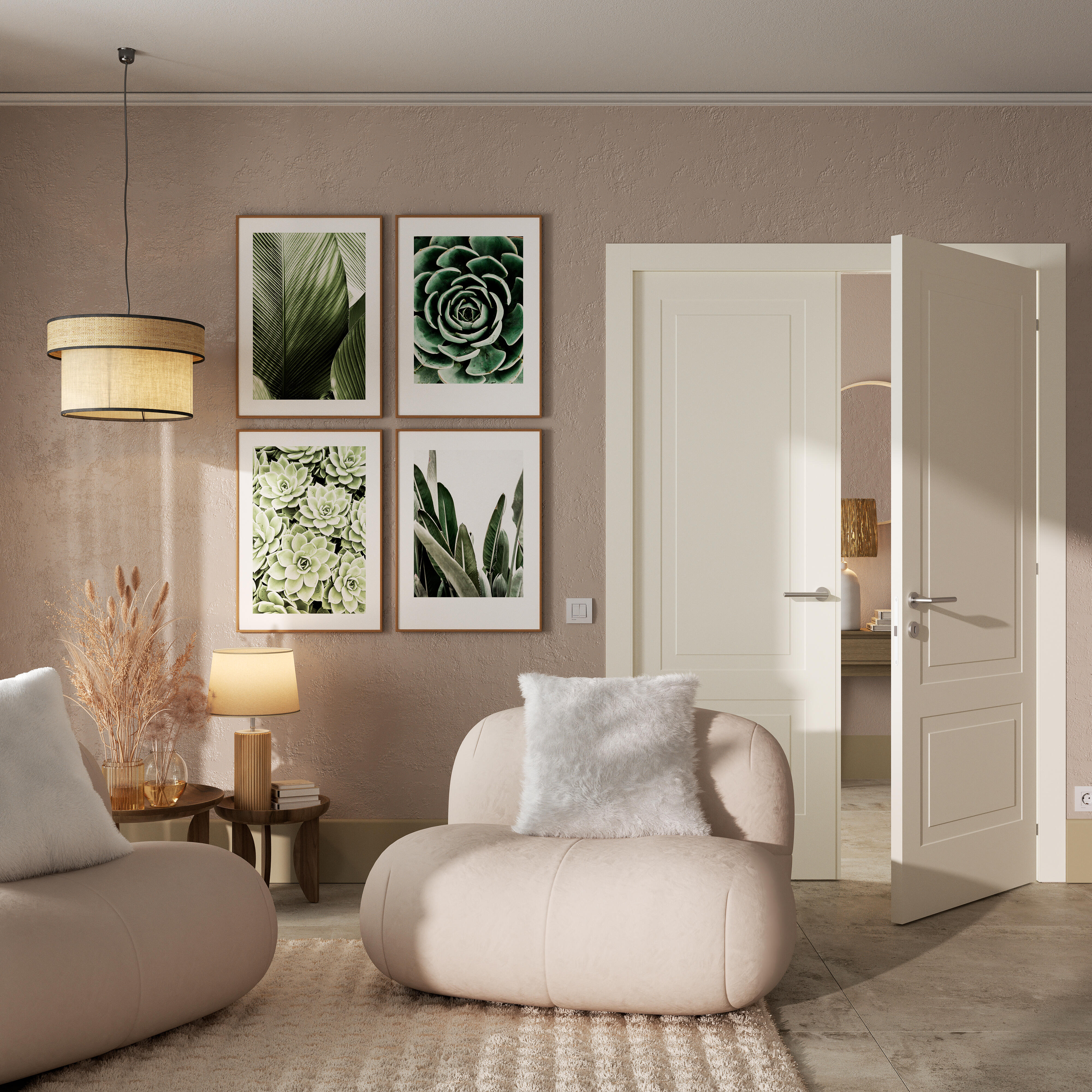 Stampa incorniciata Strelitzia nero 42 x 52 cm - 7