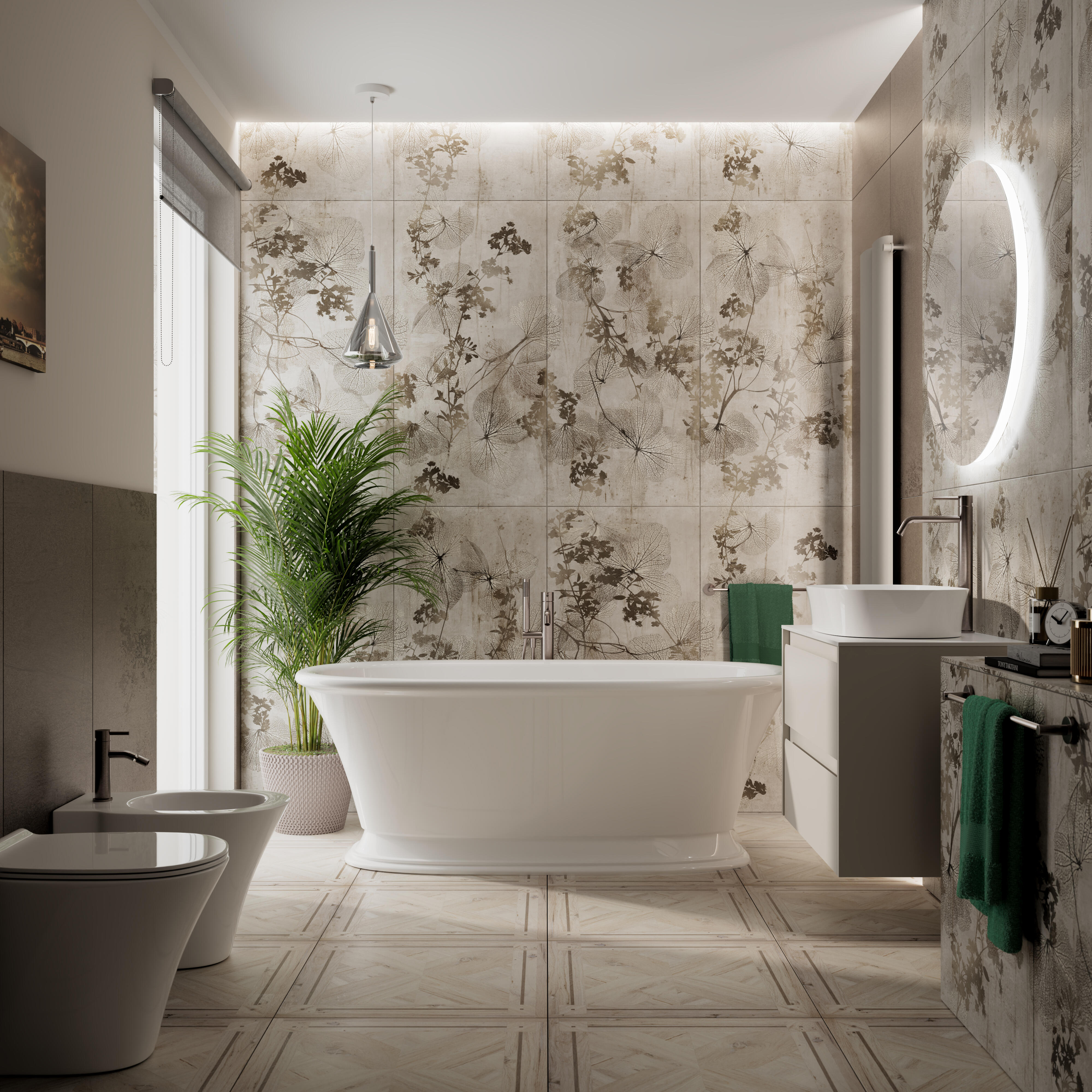 Estore de rolo screen 90 x 250 cm salsa cinza claro Inspire - 2