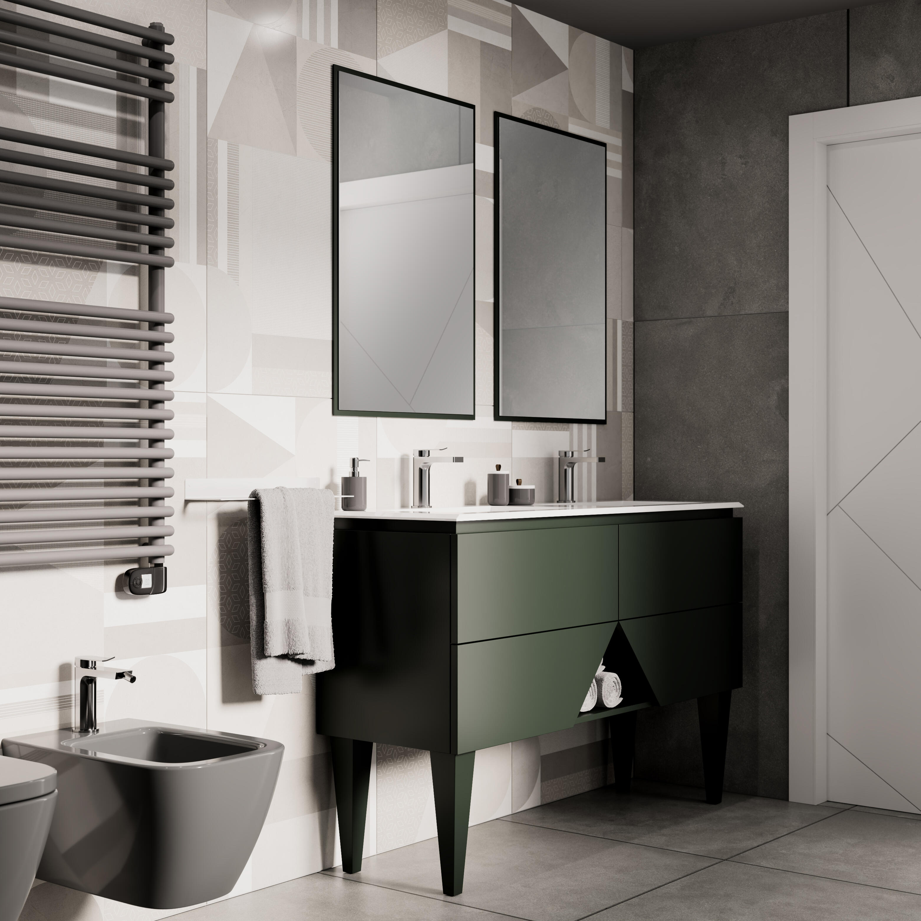 Rubinetto per bidet getto aerato Soffio GATTONI RUBINETTERIA cromato lucido con piletta - 2