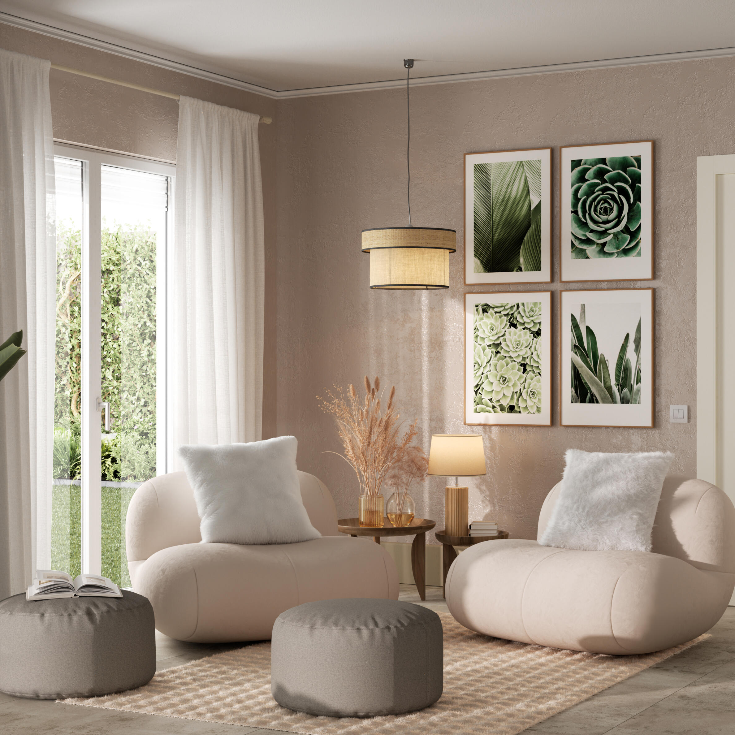 Stampa incorniciata Strelitzia nero 42 x 52 cm - 5