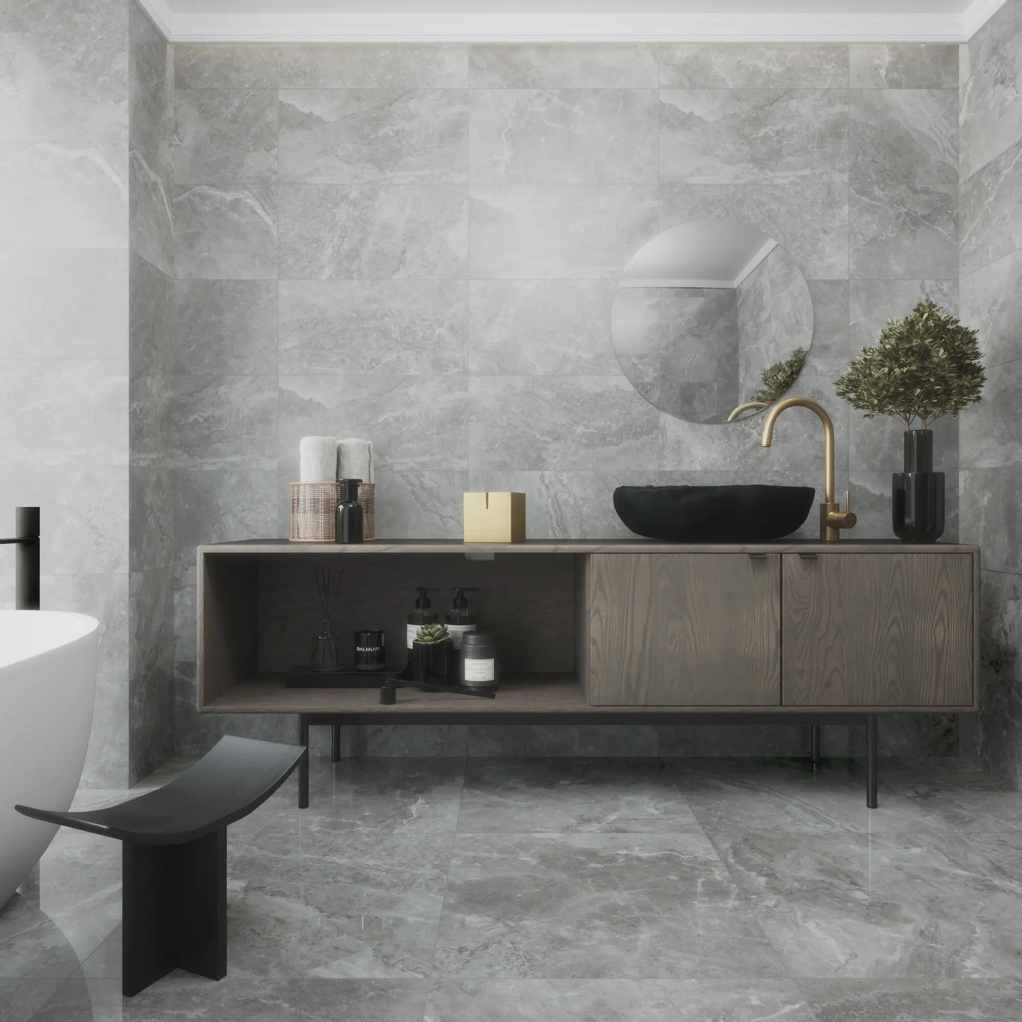Suelo porcelánico arezzo efecto mármol perla 60x60 cm pamesa