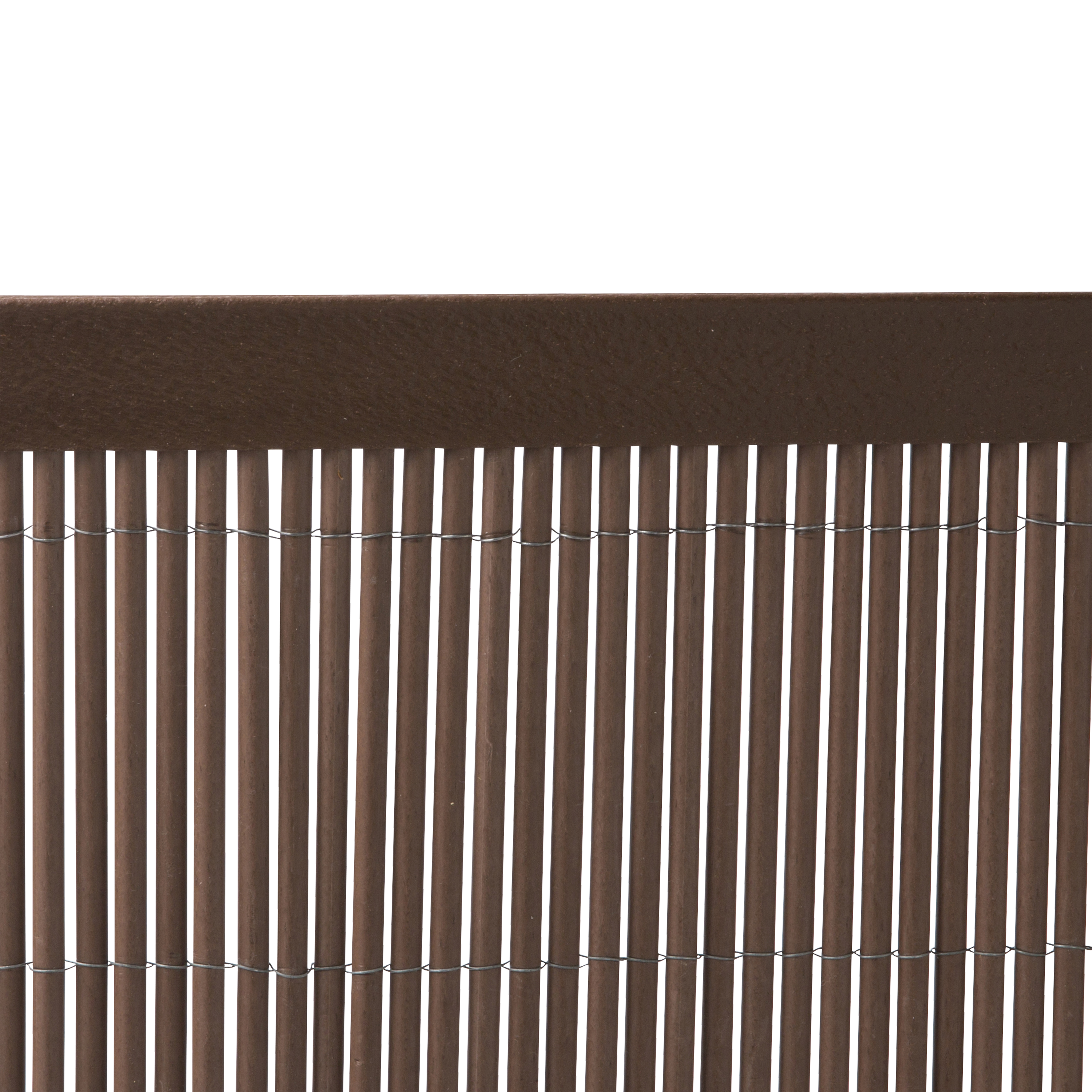 Perfil de remate para mimbre ocultación marrón 1 m NATERIAL - 3