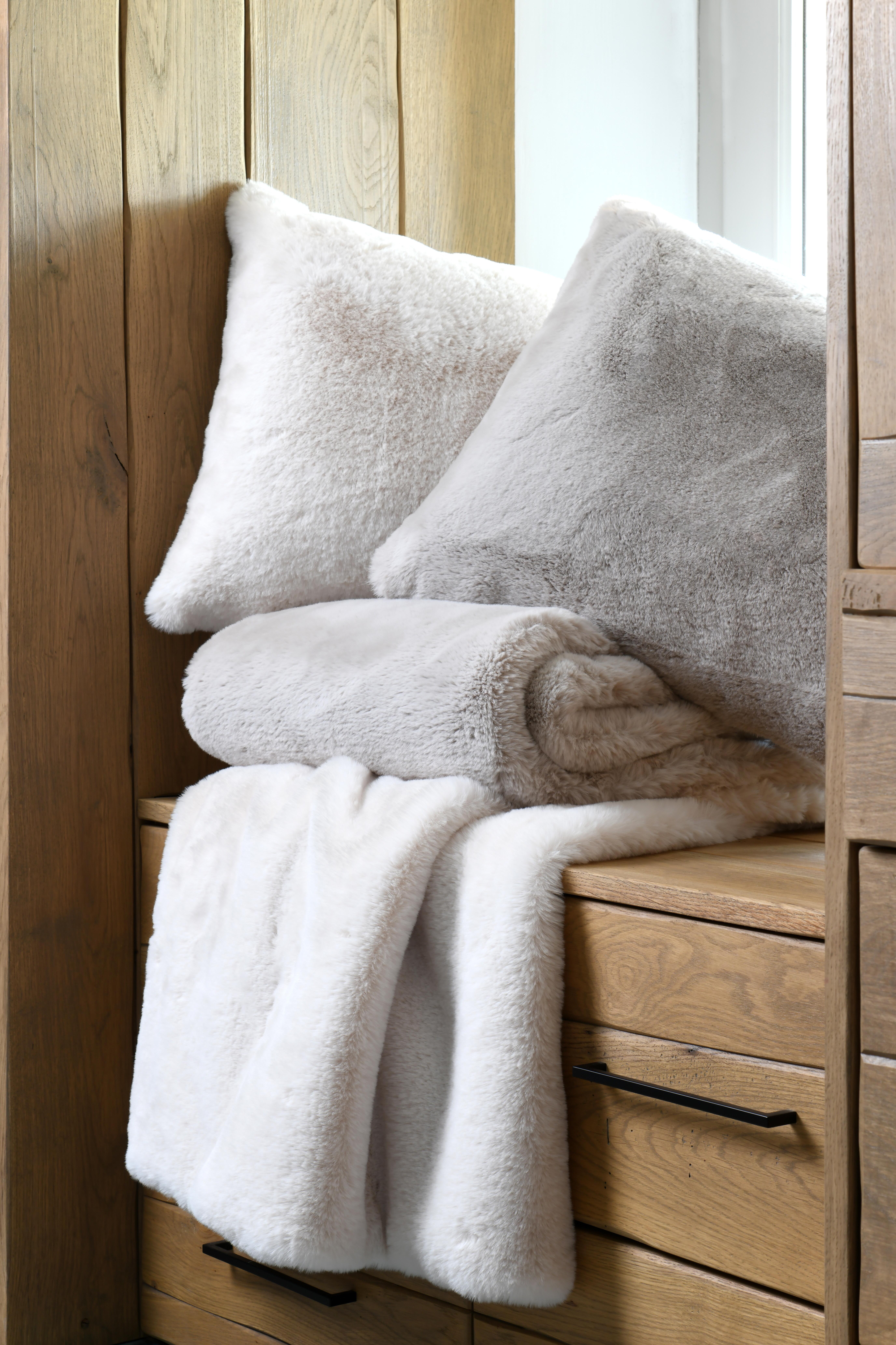 Coussin Bostan, naturel l.80 x L.50 cm - 5