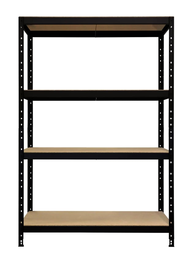 Scaffale in kit 5 ripiani Joker L 90 x P 40 x H 180 cm nero, portata per ripiano 175 kg