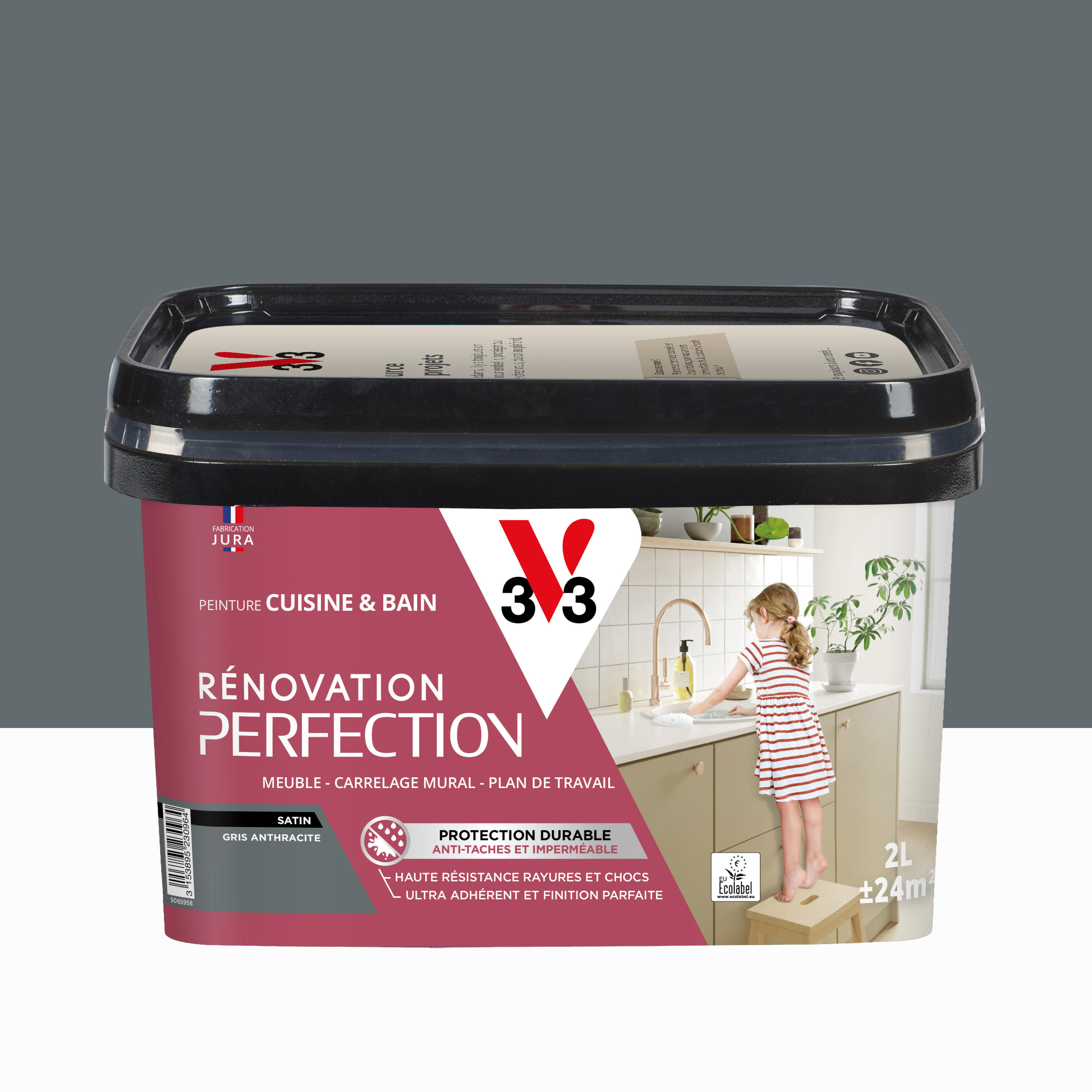 Peinture et apprêt d’intérieur Aura satin base 3, 3,79 L