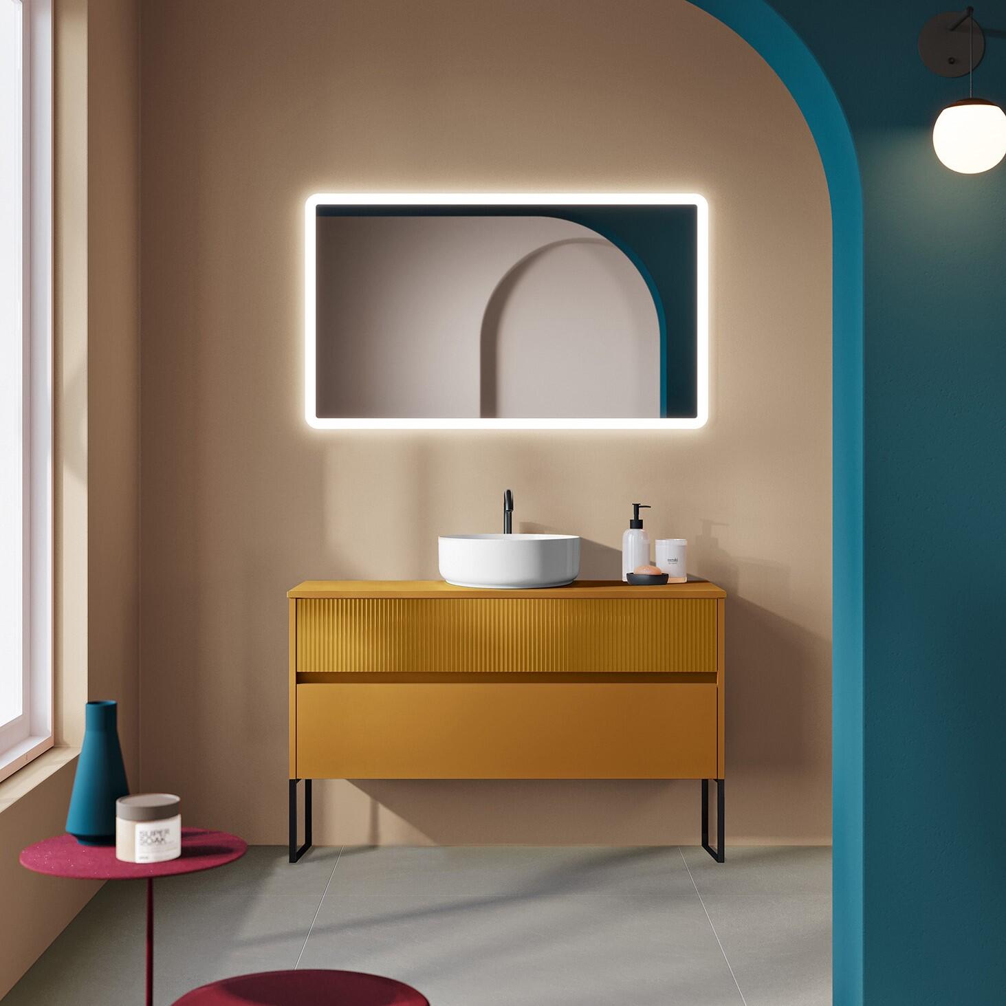 Scion Asciugamano Da Bagno In Cotone Velluto Spike – Colore Senape, 90x150 Cm, 550 G/m²