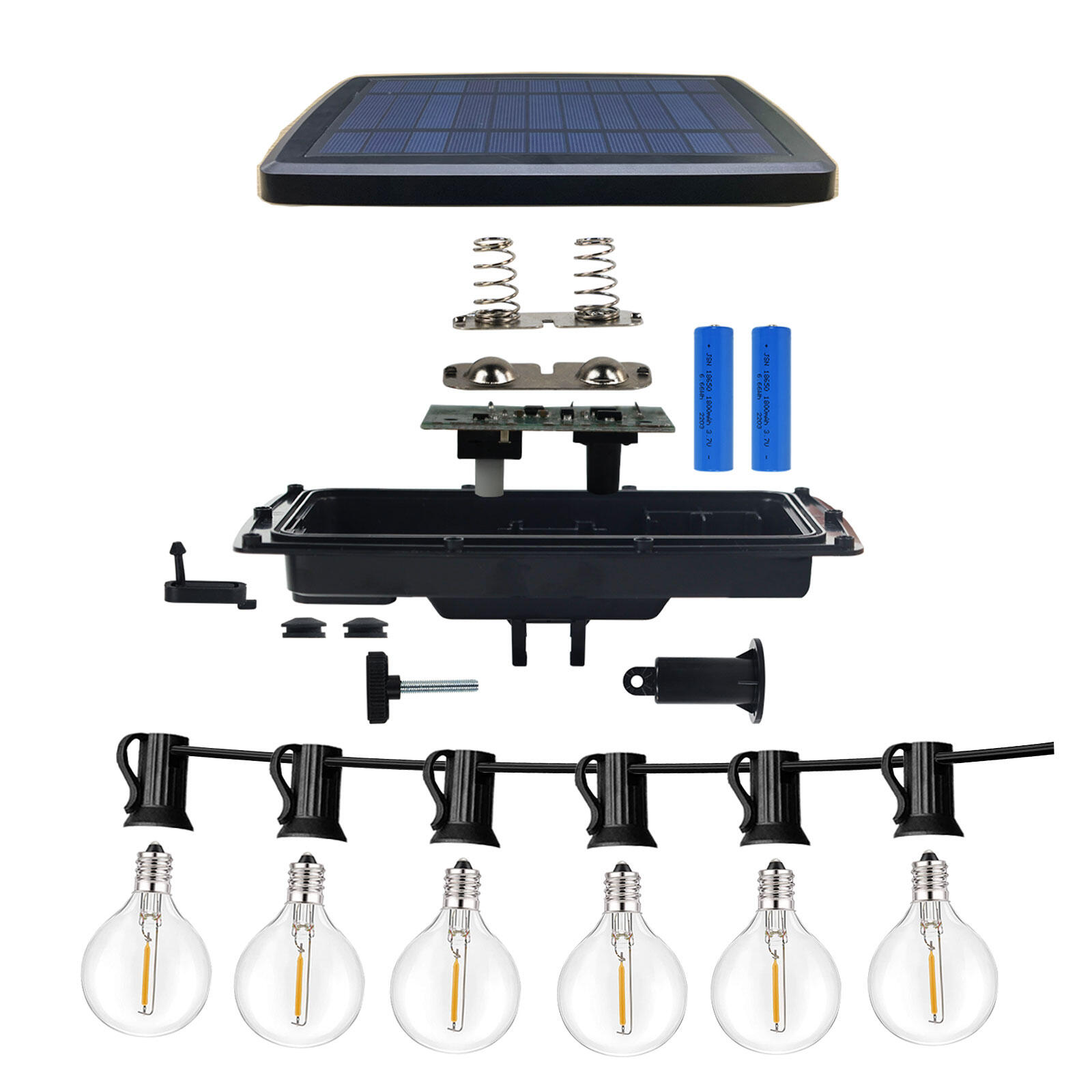 Guirlande solaire et rechargeable 8 mètres 25 ampoules blanc chaud Elao INSPIRE - 15