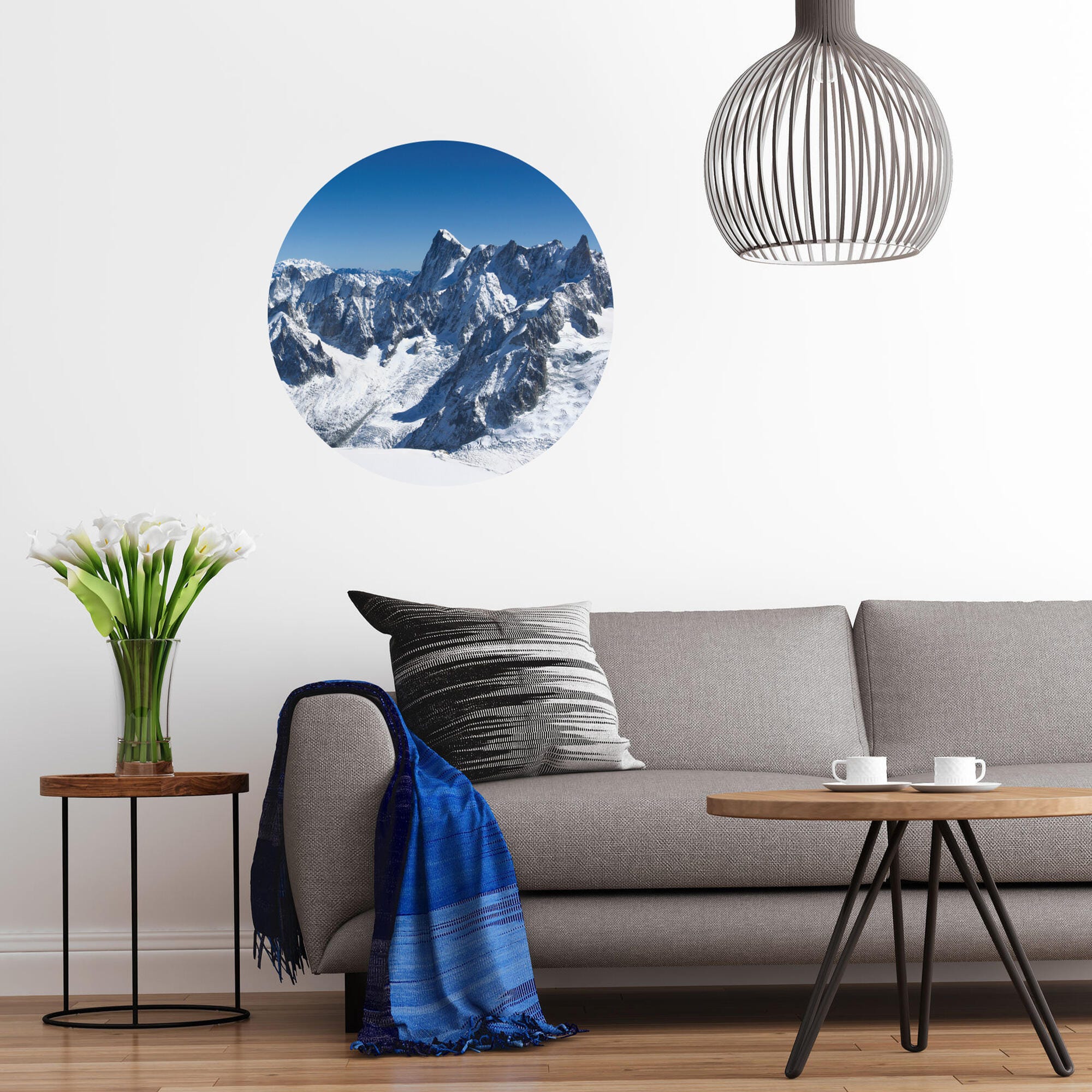 Sticker montagne, multicolore, 48 cm x 68 cm | Leroy Merlin