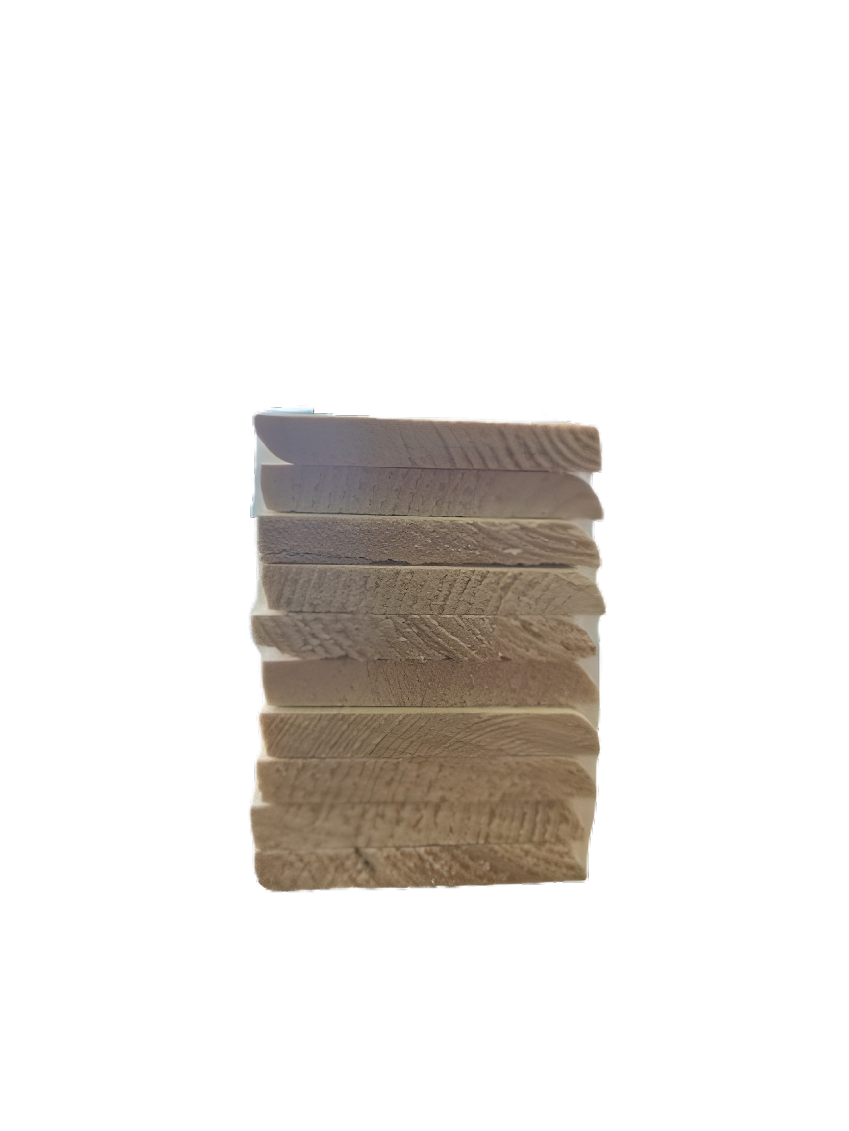Pack de 10 rodapiés  de madera de 100x1cm madera natural - 4