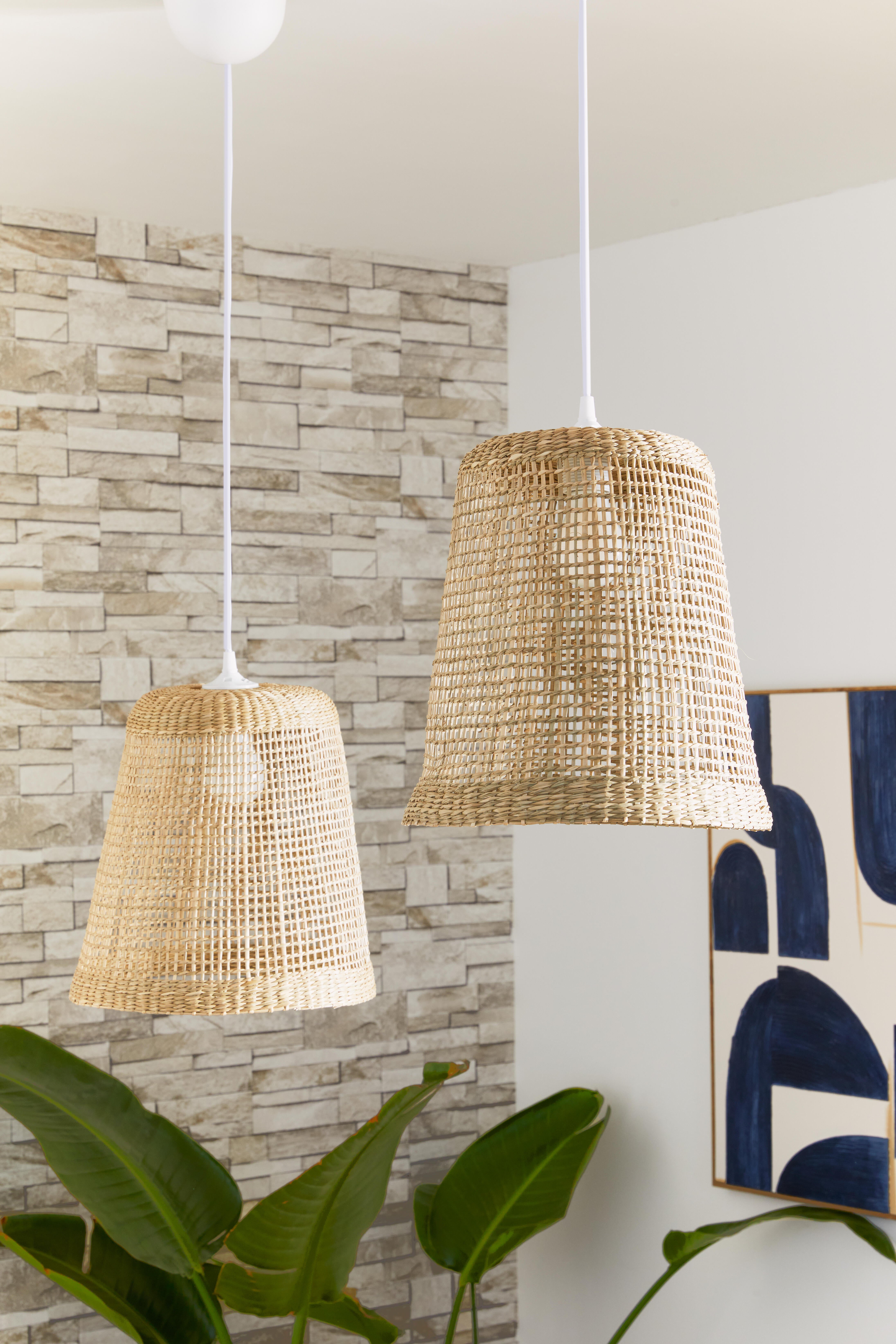 Candeeiro de teto suspenso BILOA ALGAS E27 1 luz D30cm branco inspire - 14