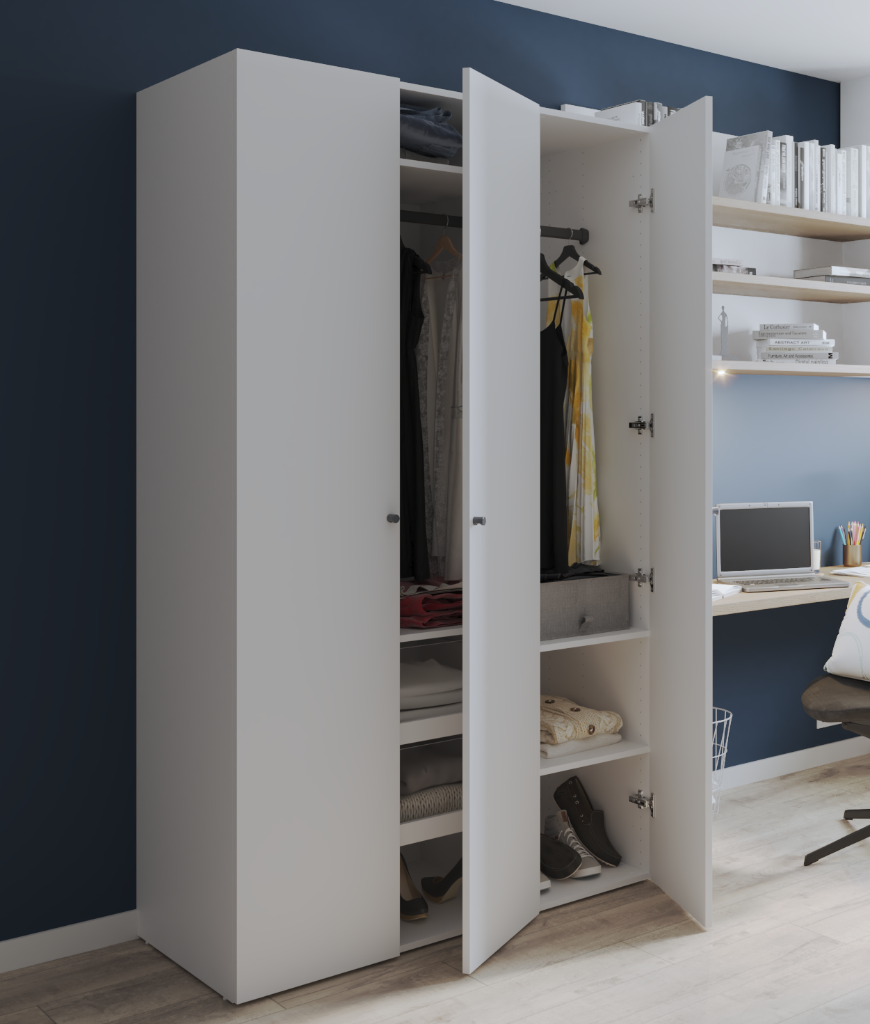 Frente para gaveta interior Spaceo Evo'M branco 73.8x22.5 cm - 2