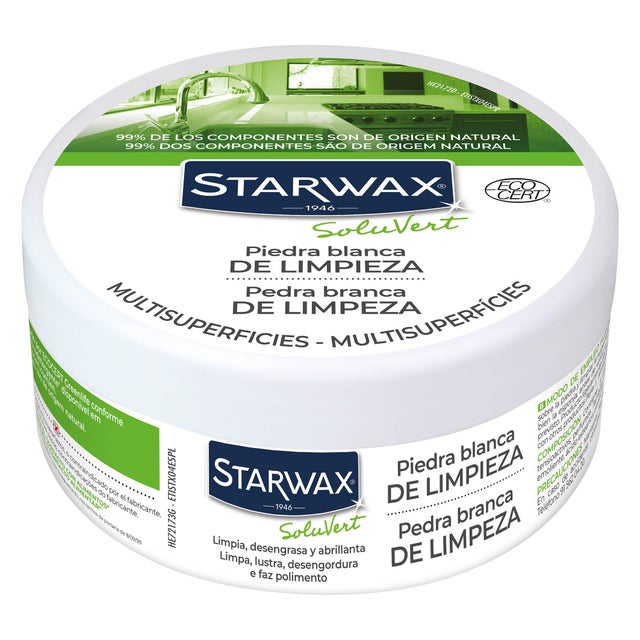 Pedra branca de limpeza multiusos STARWAX 375G