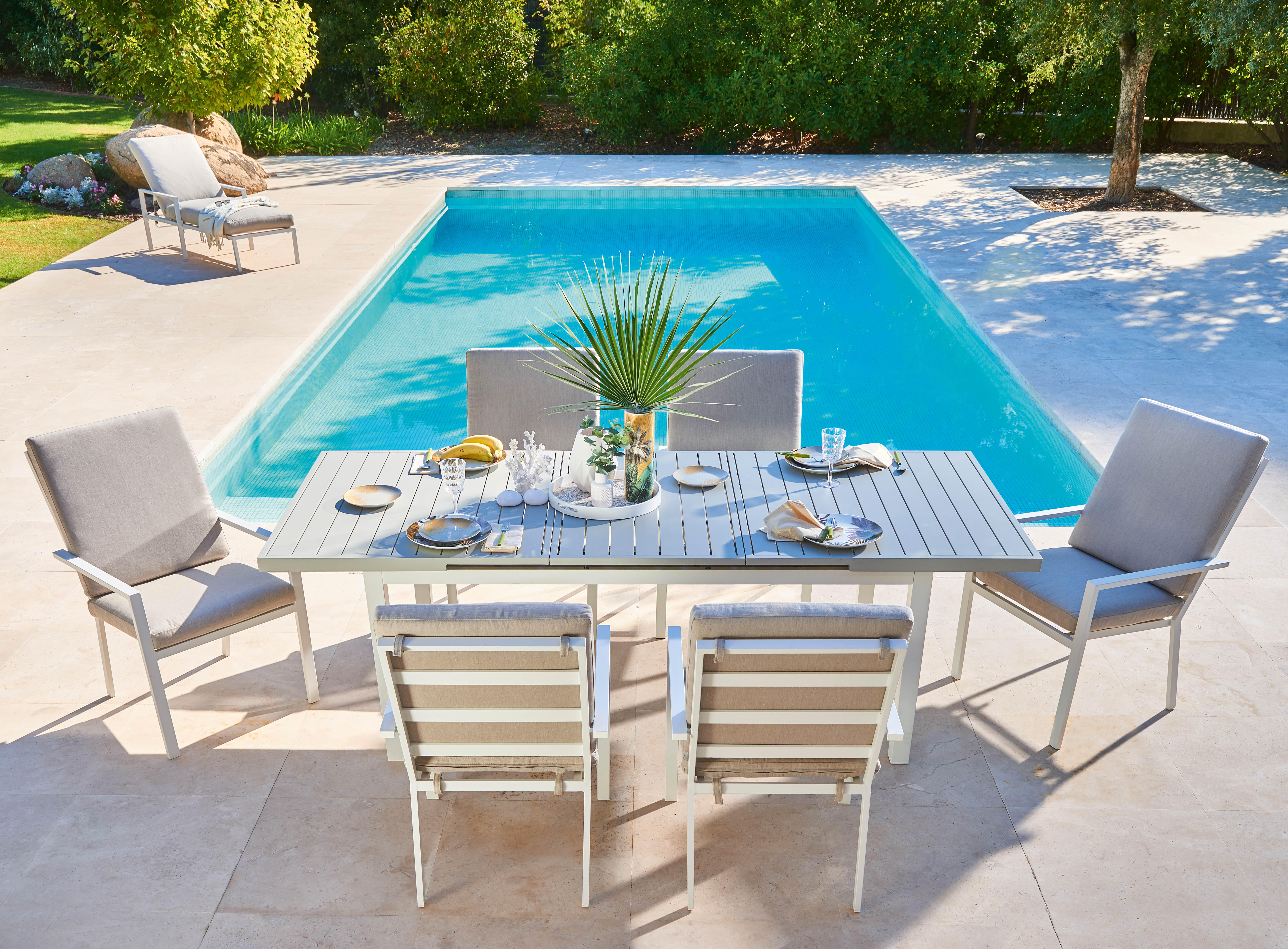 2 Cadeiras de alumínio NATERIAL LAS VEGAS BRANCO - 7