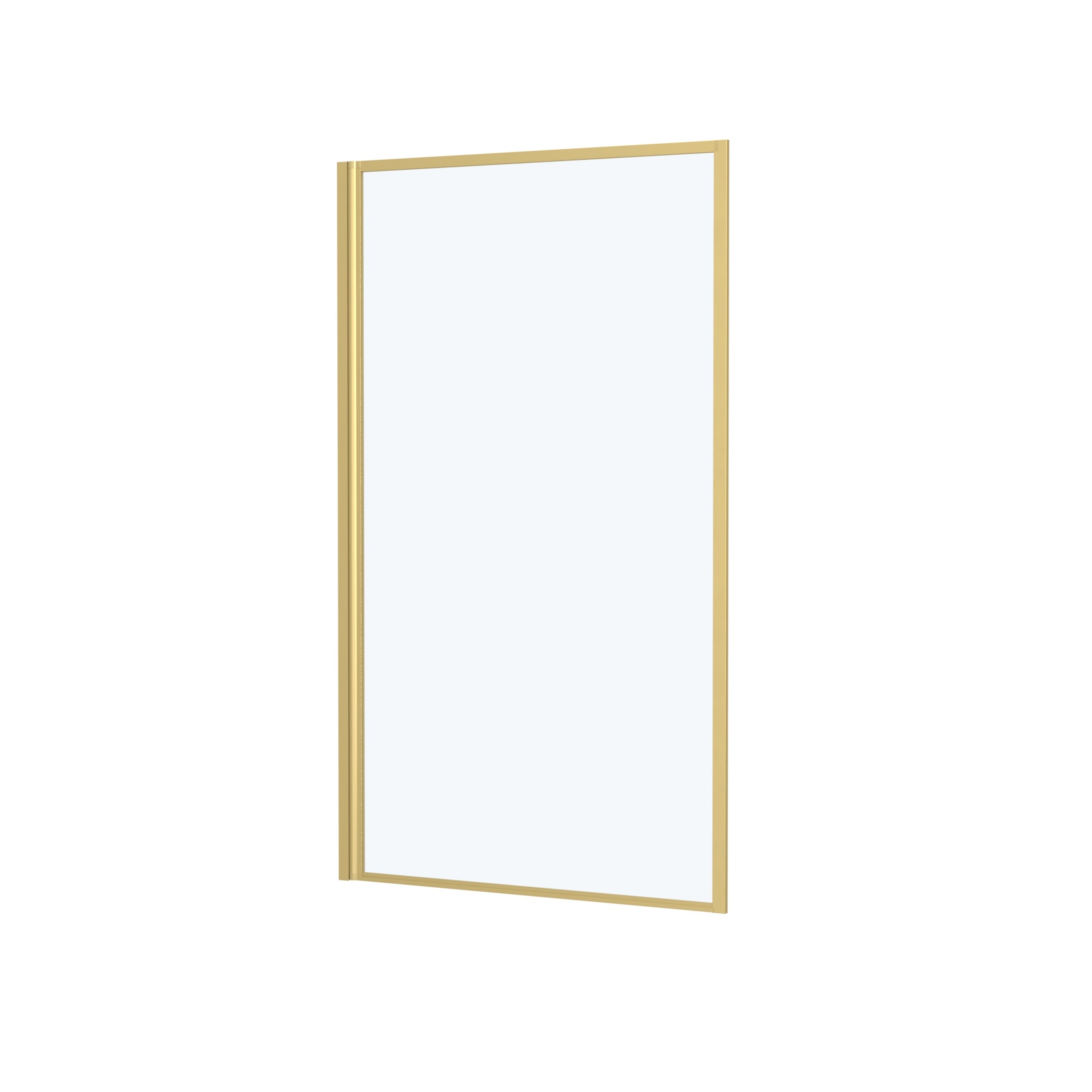Pare-baignoire rabattable transparent or brossé, H.130 x l.75 cm Golden Edge - 2