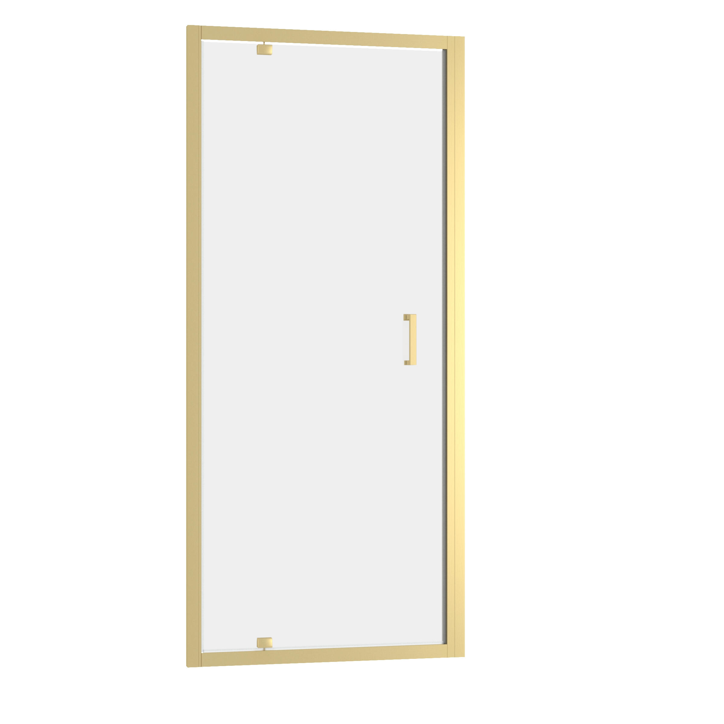Porte de douche pivotante transparent doré brossé, L.90 cm, Factory - 2