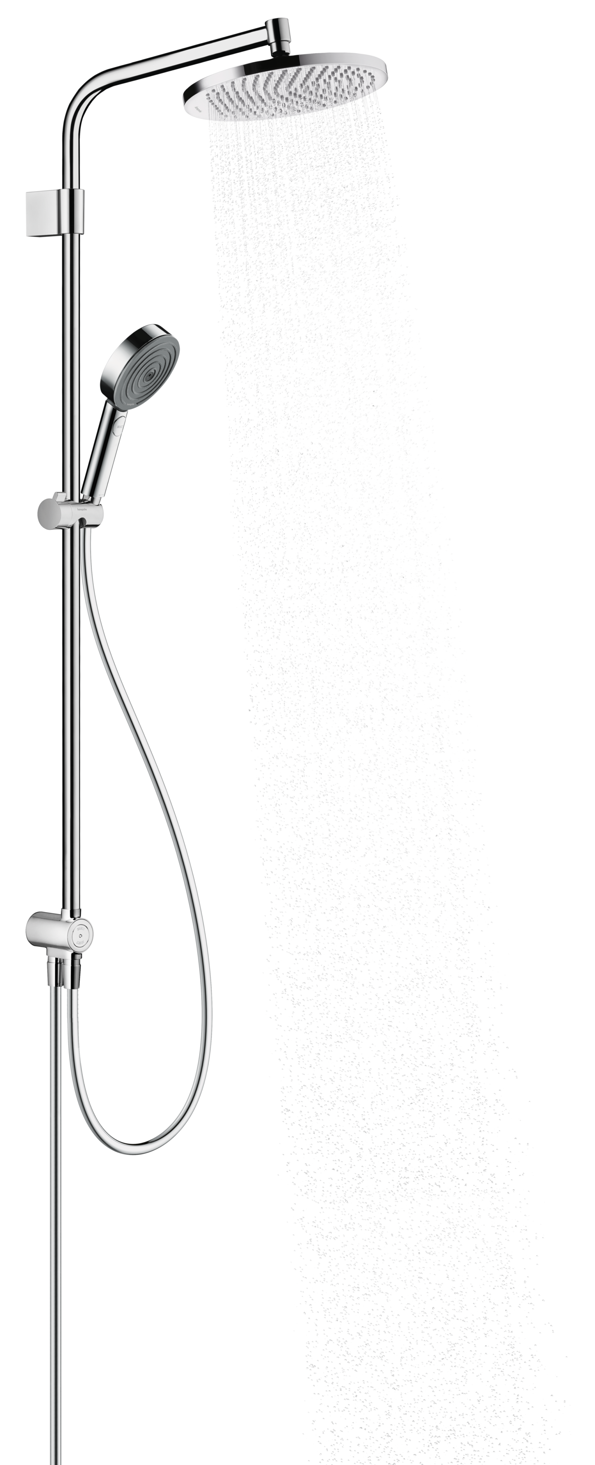 Columna de ducha sin grifo hansgrohe stamis cromado