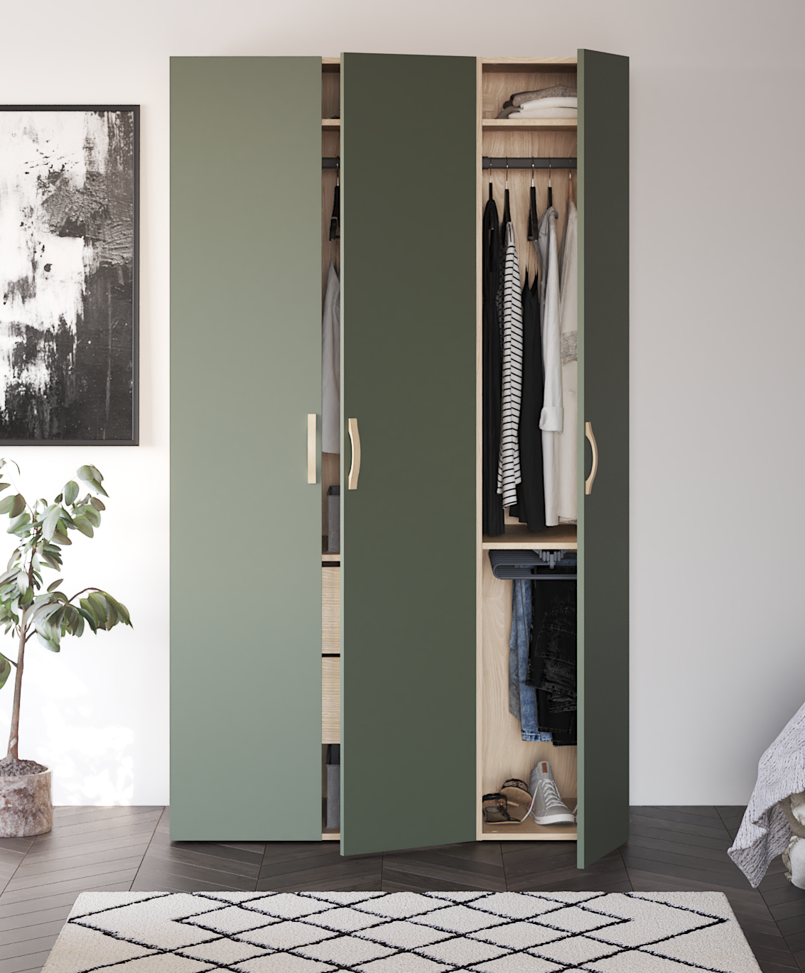 Módulo Spaceo Evo'M carvalho 40x54204,8 cm - 17