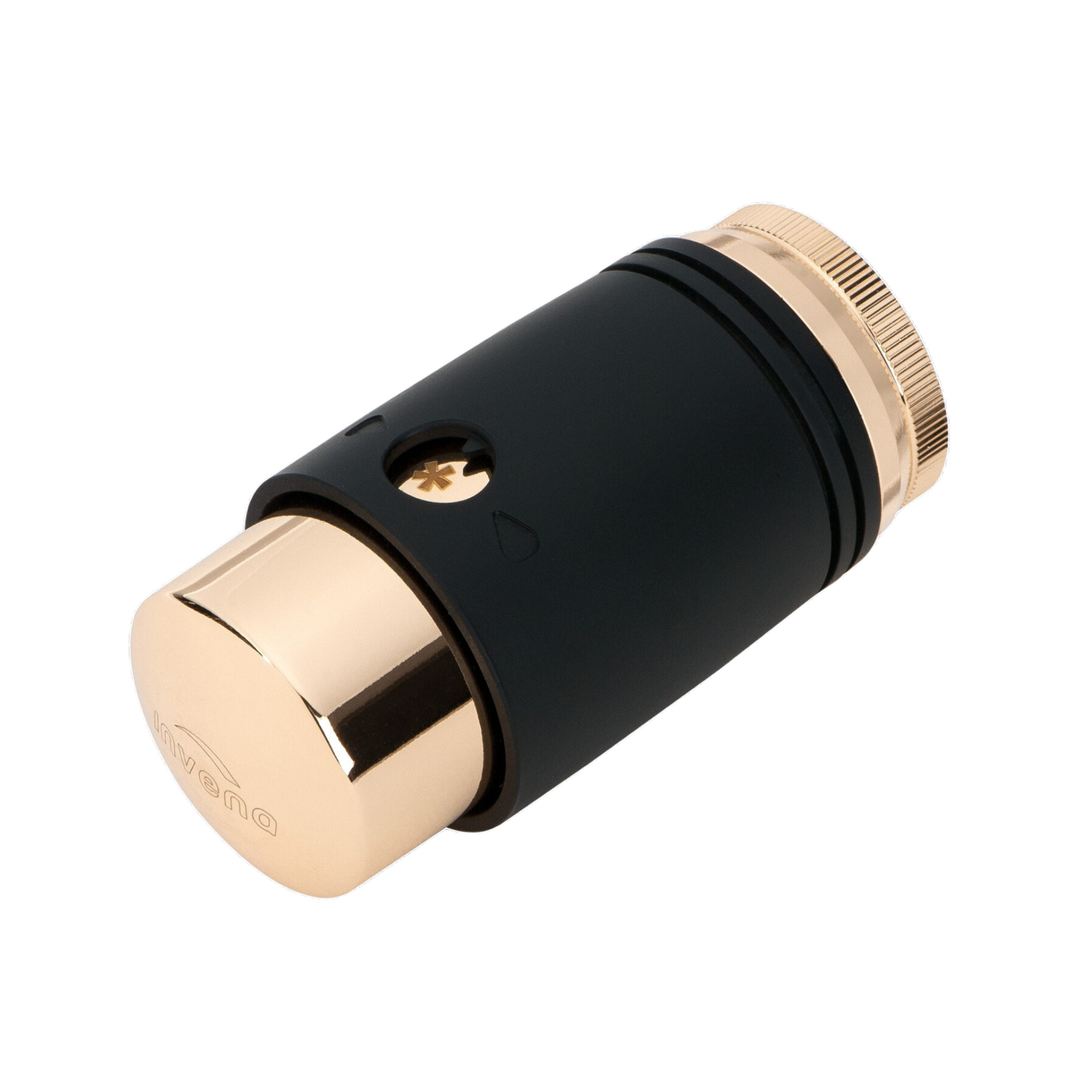 Głowica termostatyczna PROV M30x1.5mm czarno złota INVENA