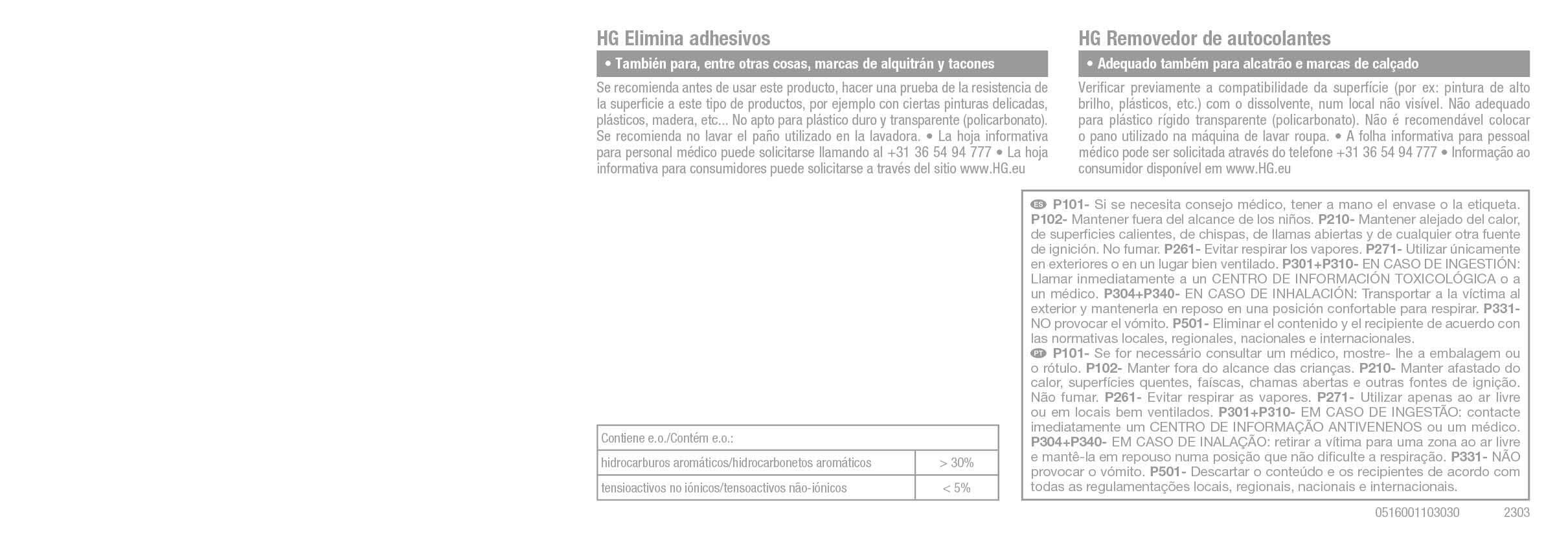 Removedor de adesivos etiquetas 300 ml HG - 3
