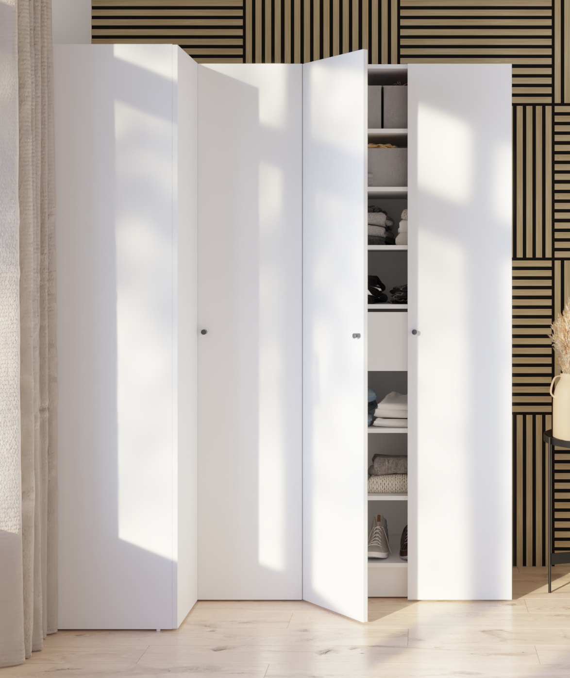 Módulo de canto 230,4x40x54 cm branco Spaceo Evo'M - 7