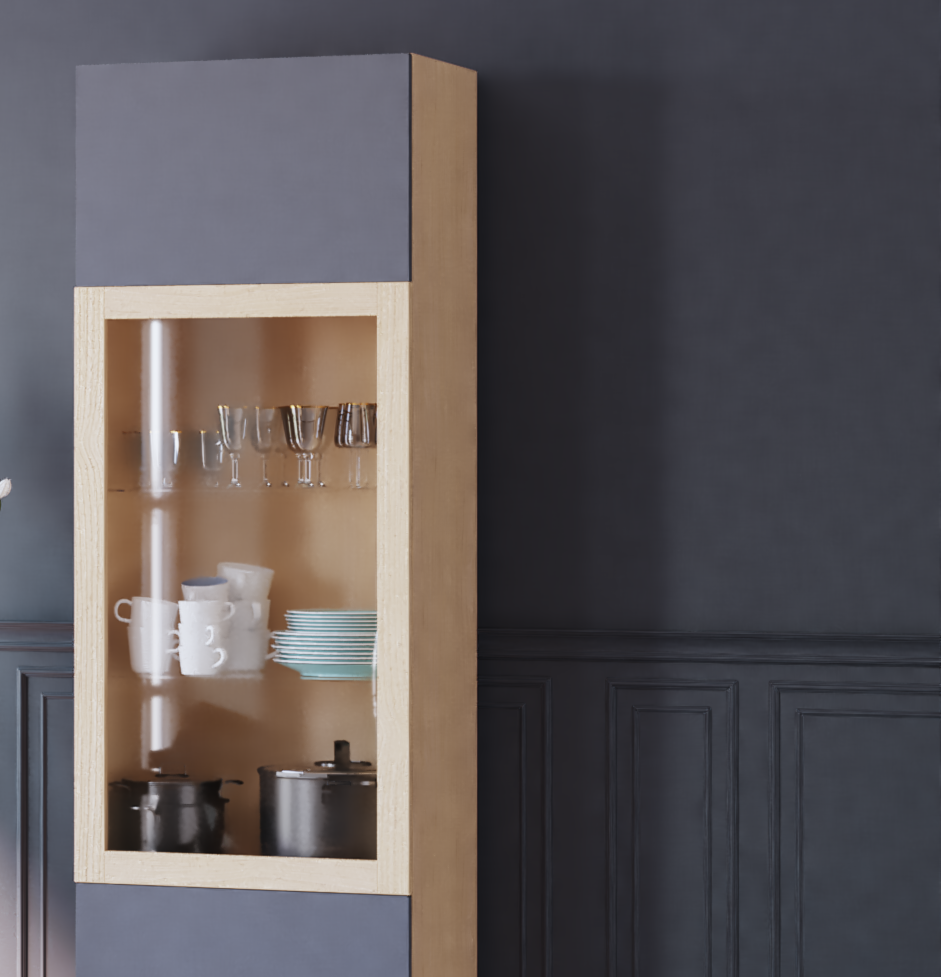 Etagère en verre SPACEO Evo'M pour caisson L.60 x P.38 cm - 4