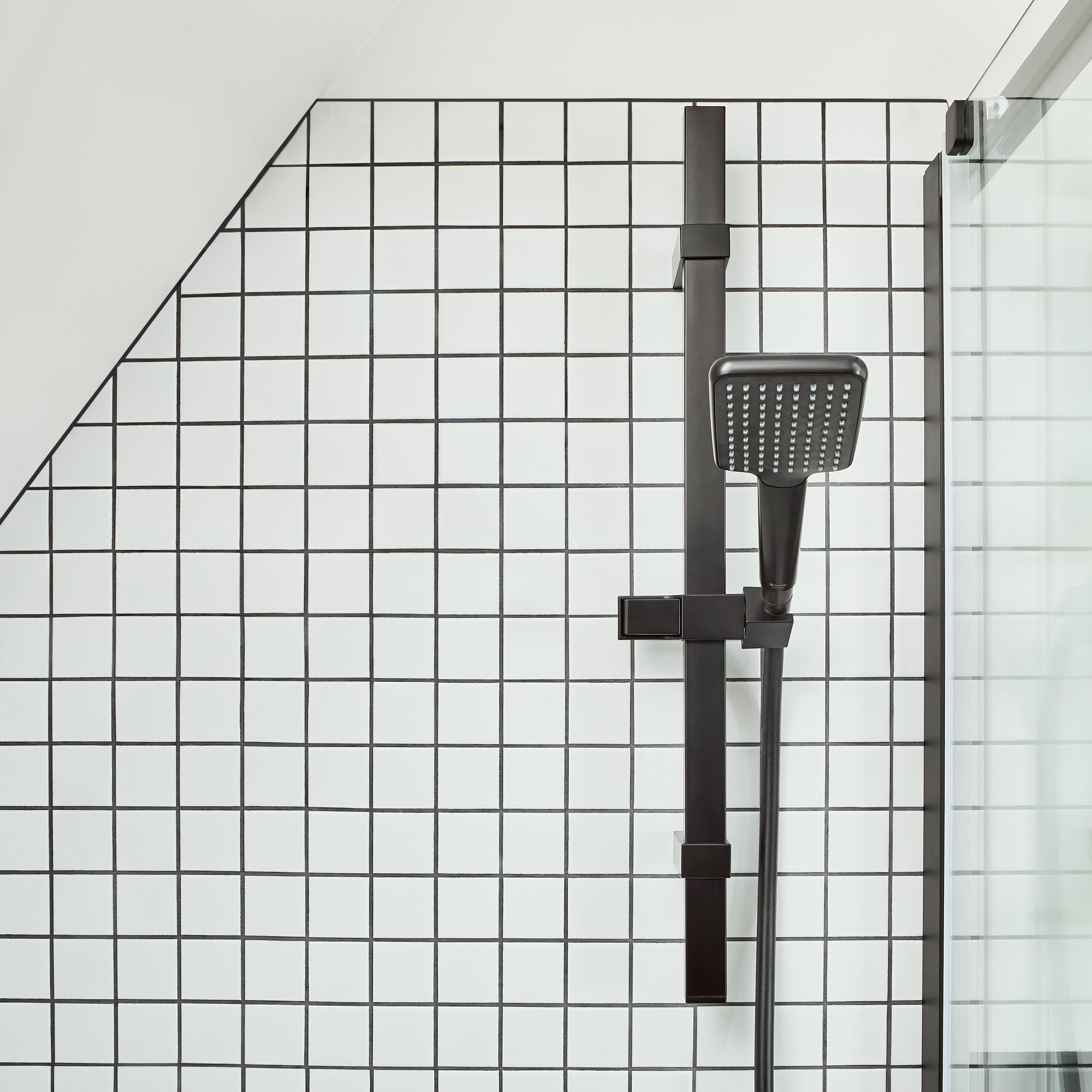 Alcachofa de ducha + flexo + barra SENSEA  negro con 1 función - 2