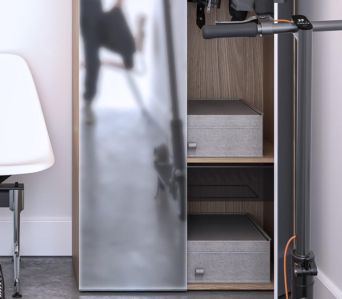 Cesto extraível deslizante para roupeiro preto 80x54 cm Spaceo Evo'M - 3