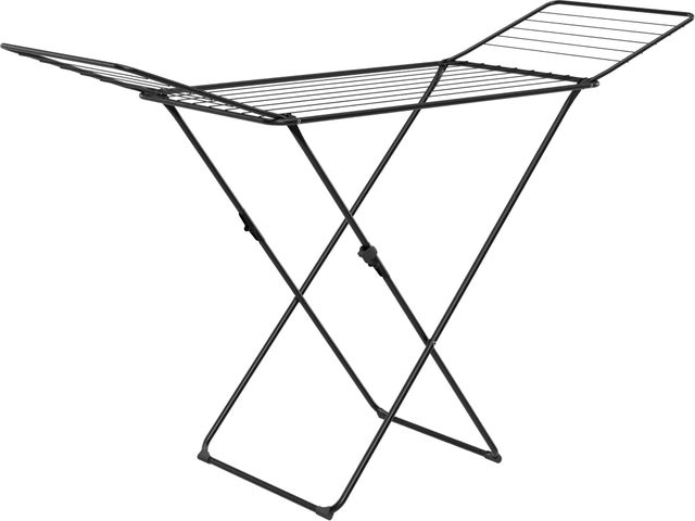 Stendibiancheria da appoggio con battenti GIMI GLORY da interno in acciaio nero L 180 cm