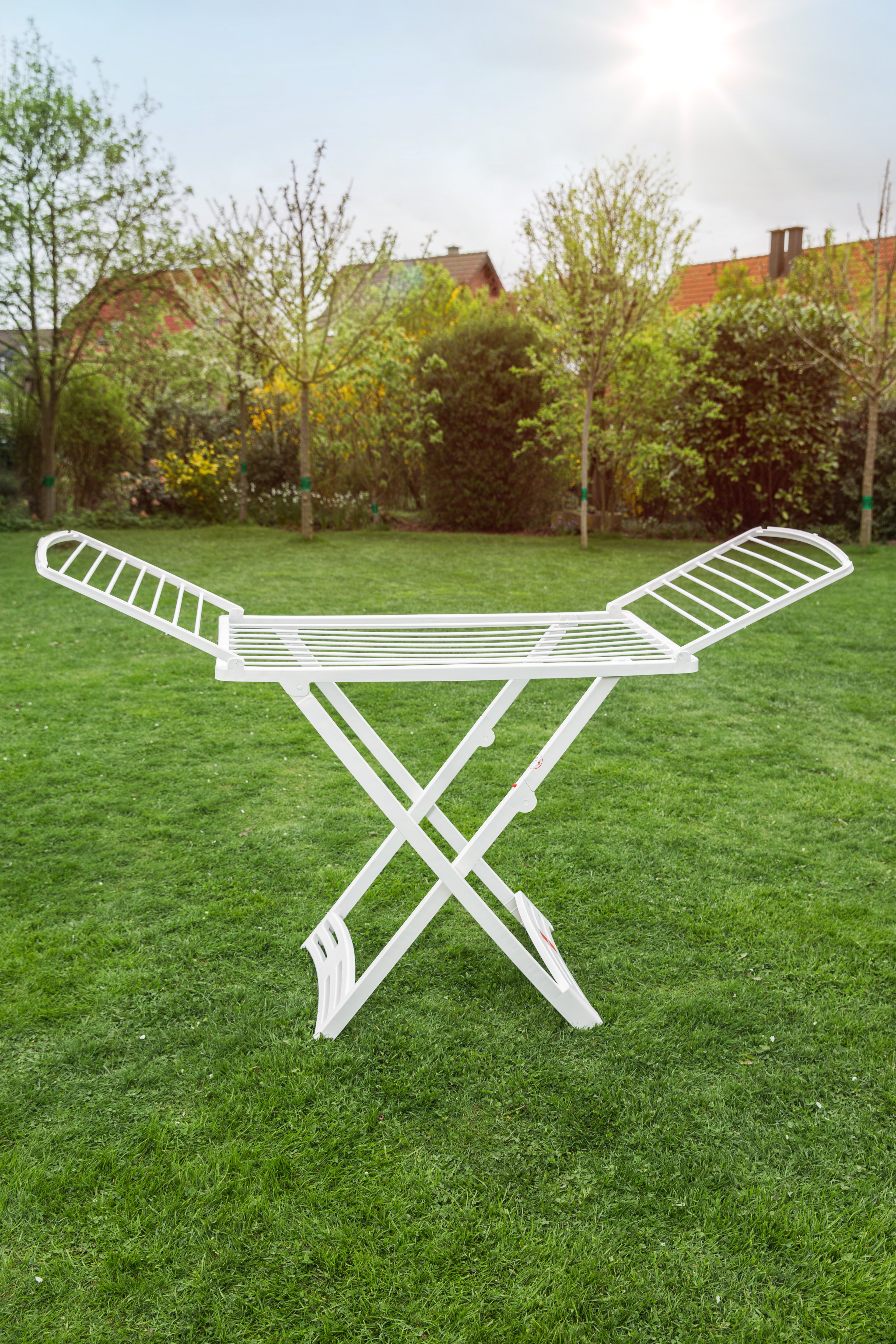 Stendibiancheria da appoggio con battenti VILEDA SOLAR da esterno con ruote in resina bianco L 181.5 cm - 2