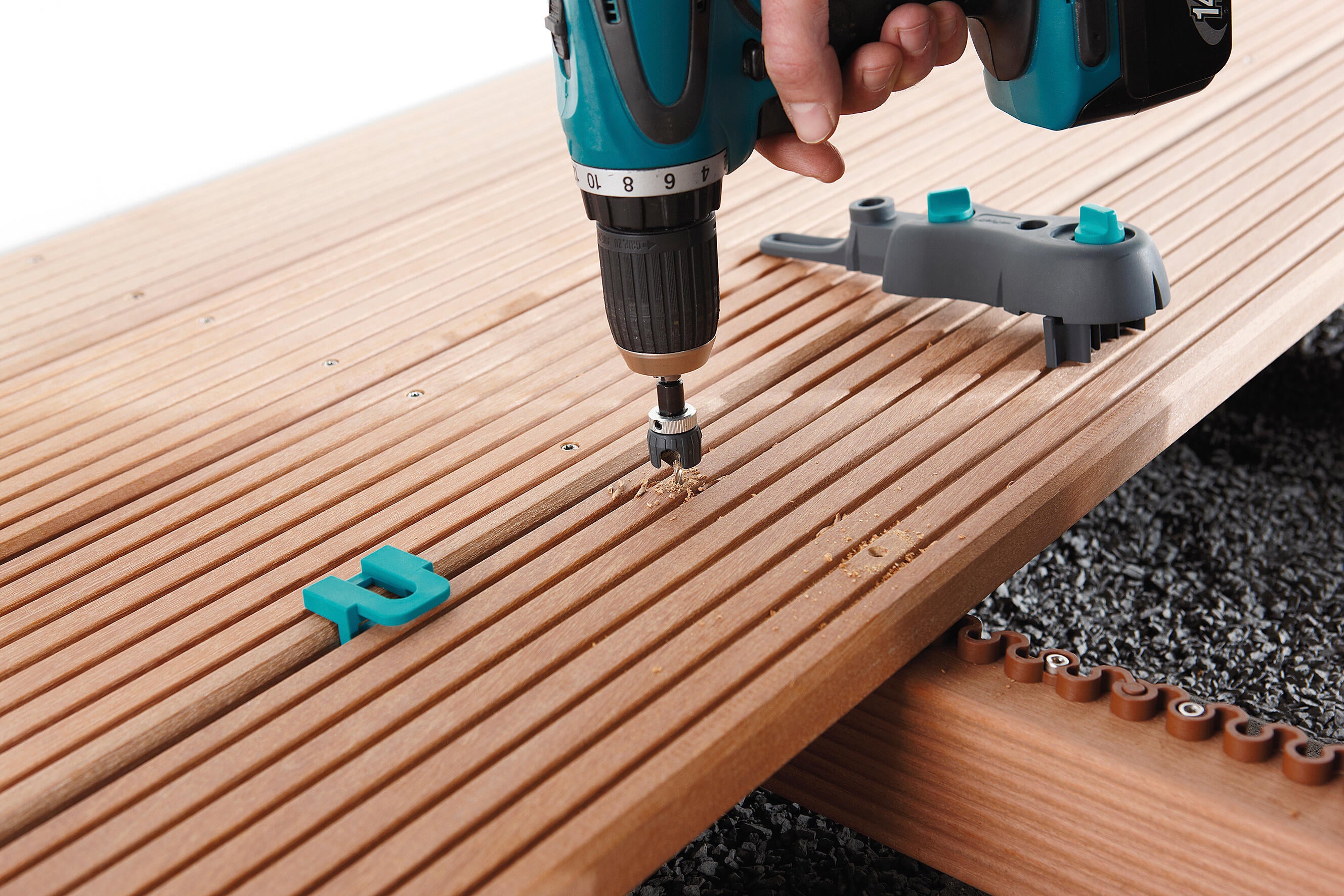 Kit de pose de lames de terrasse en bois WOLFCRAFT - 8