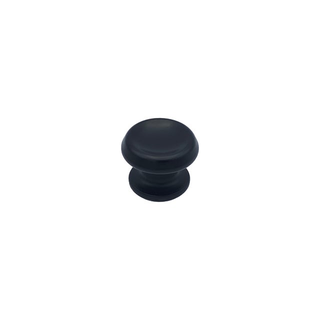 Pomolo fisso per porta SAGUATTI 166/60ZB in alluminio nero opaco