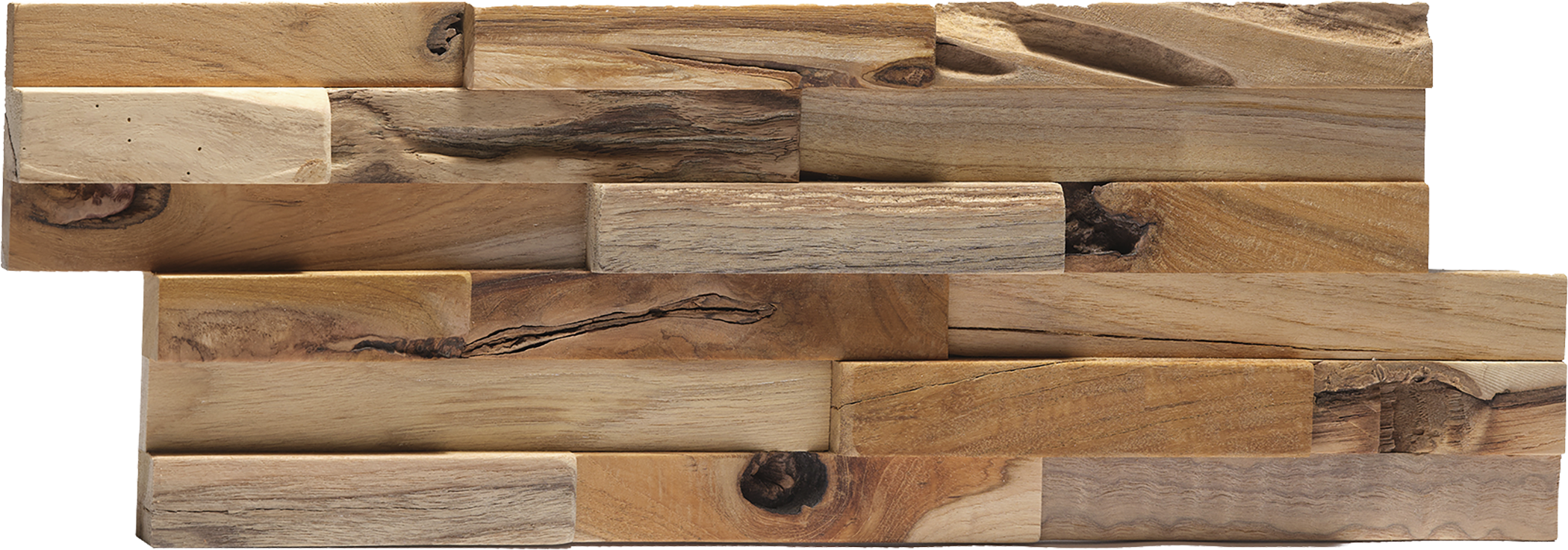 Revestimento decorativo castanho 18x49.5cm Ultrawood - 2