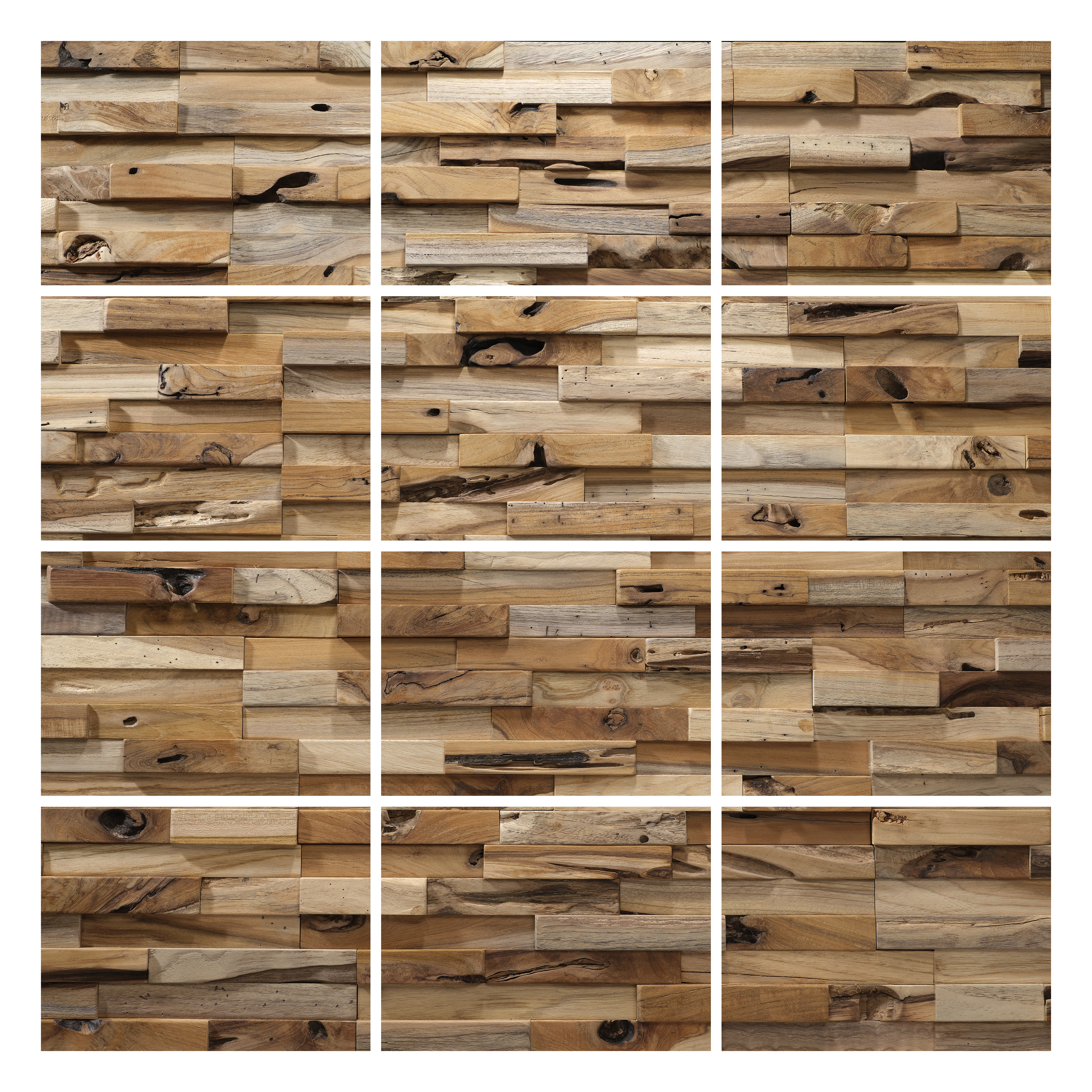 Revestimento decorativo castanho 18x49.5cm Ultrawood - 5