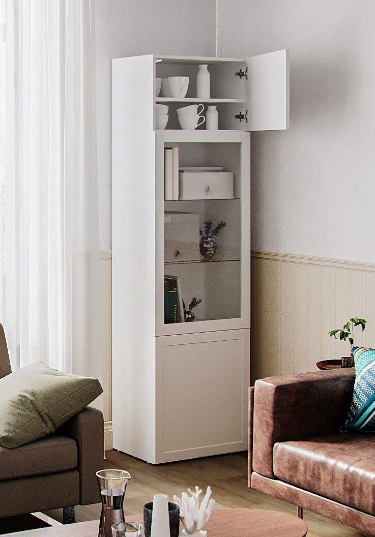 Porte battante SPACEO Evo'M Newport blanc H.64 X L.60 cm - 3