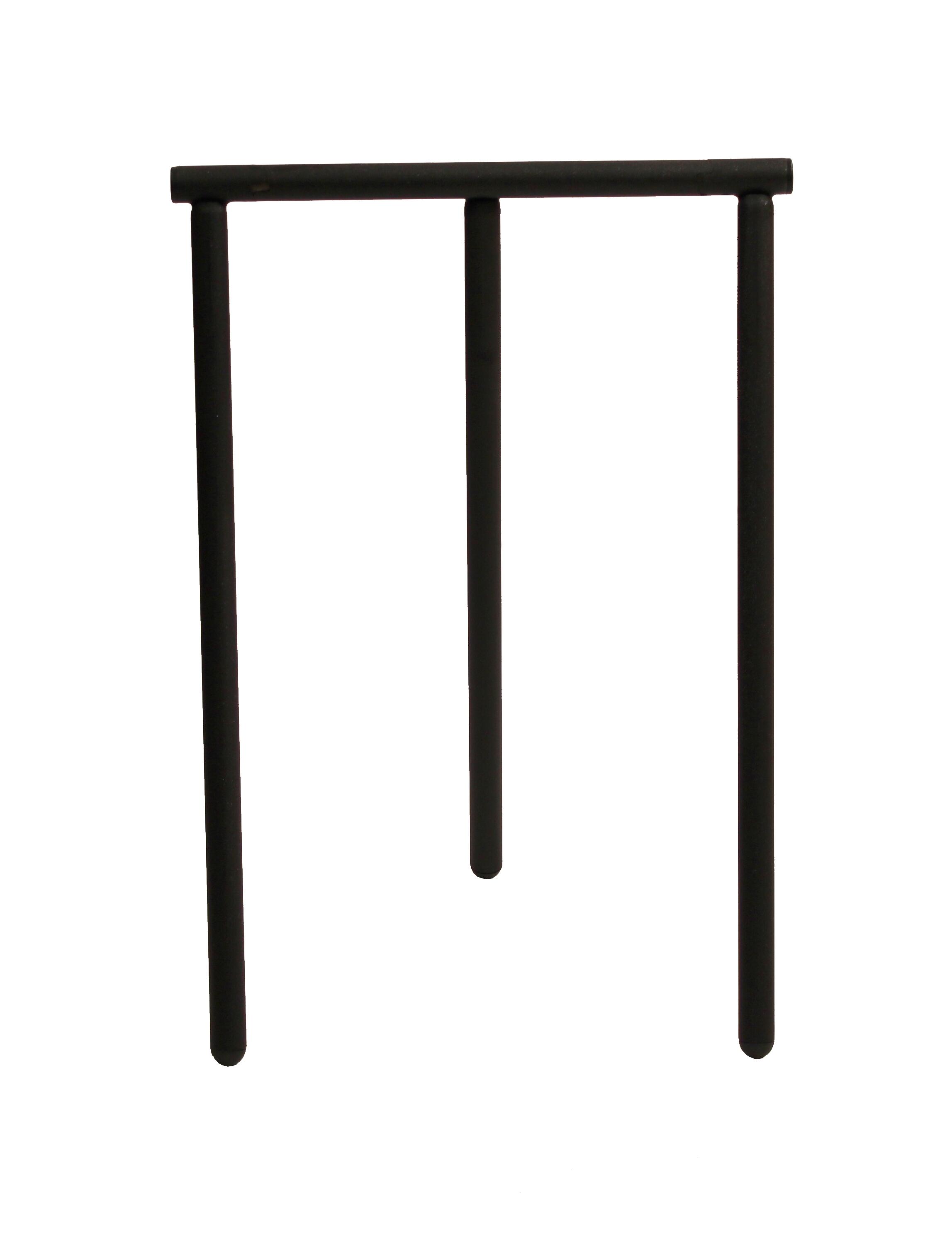 Tréteau acier français anthracite trépied Tristan RODET, H.74 x l.51 cm - 5