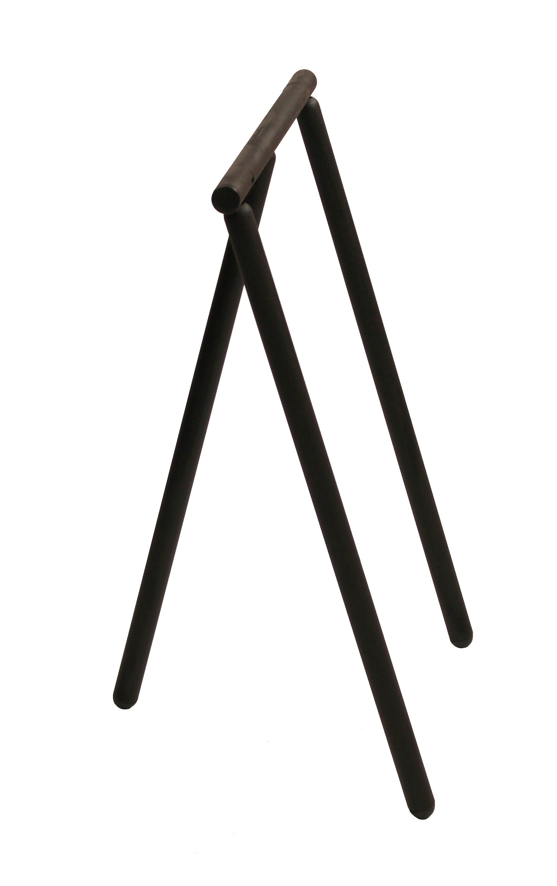 Tréteau acier français anthracite trépied Tristan RODET, H.74 x l.51 cm - 4
