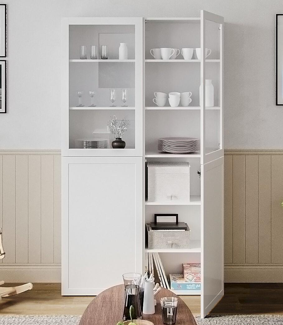 Porte battante SPACEO Evo'M Newport blanc H.102,4 X L.60 cm - 2