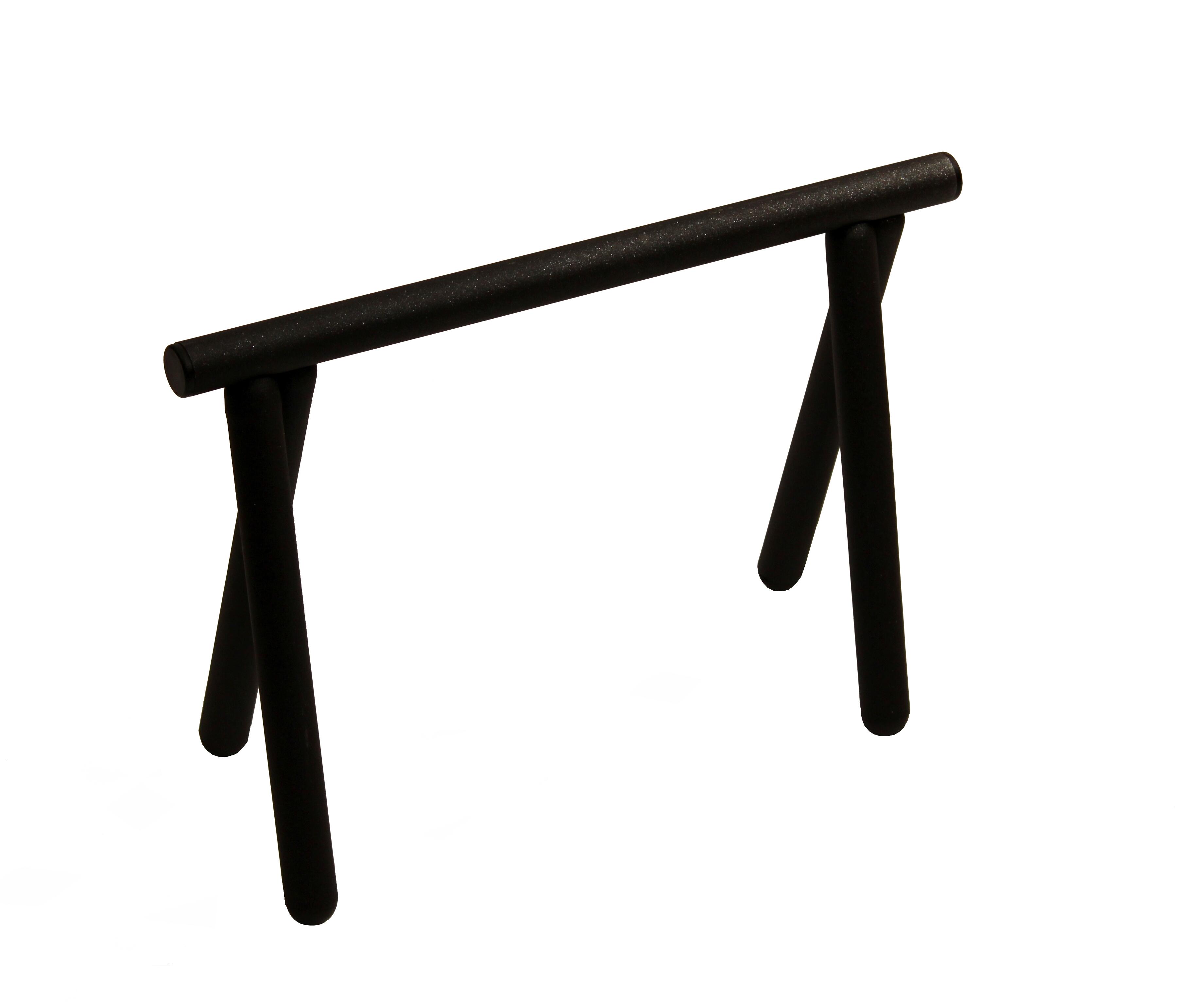 Tréteau acier français anthracite table basse Minnie RODET, H.35 x l.51 cm - 4