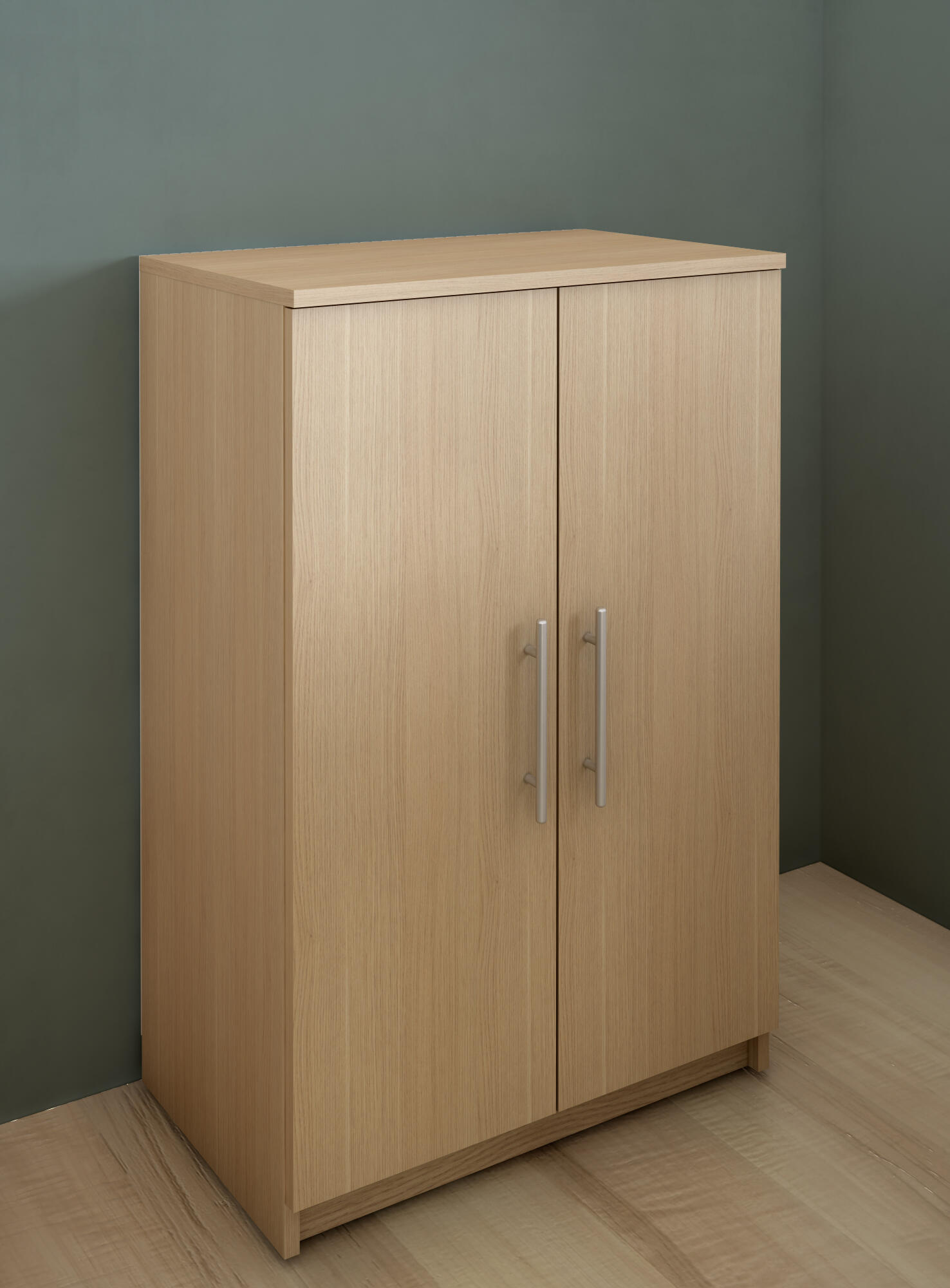 Sapateira 2 portas carvalho natural 18 pares 90x60x35,6 cm Home Nimes - 13