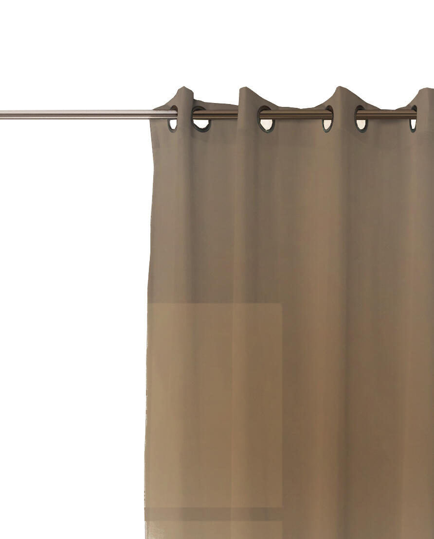 Cortina ollaos alma lino liso natural de 140x280cm