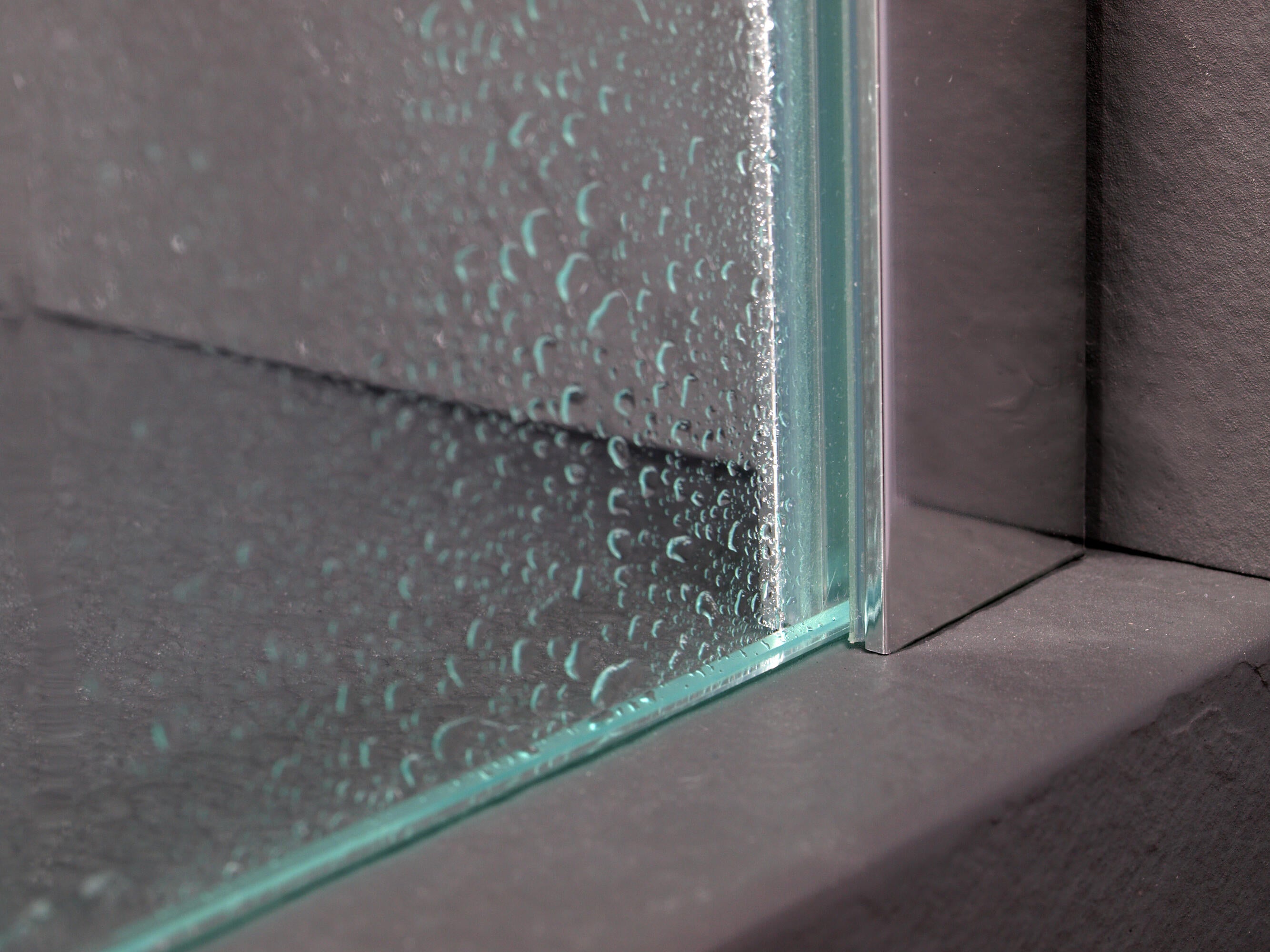 Mampara de ducha fija transparente Six perfil aluminio cromo (99.9-100.1)x195 cm cristal 6mm reversible antical 1 barra de estabilización de 100 cm ajustable - 2