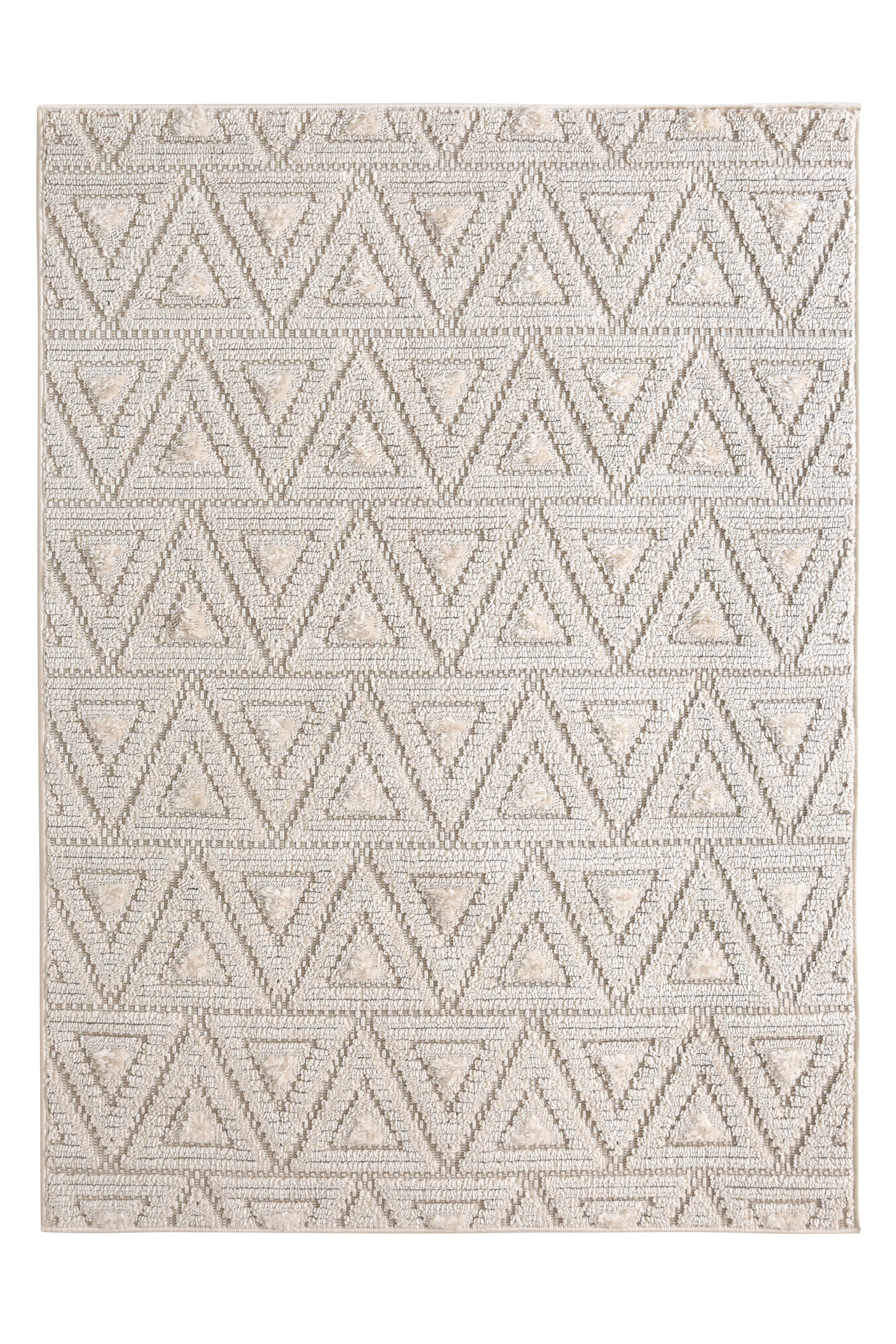 Dywan Leo geometryczny beżowy 160 x 230 cm
