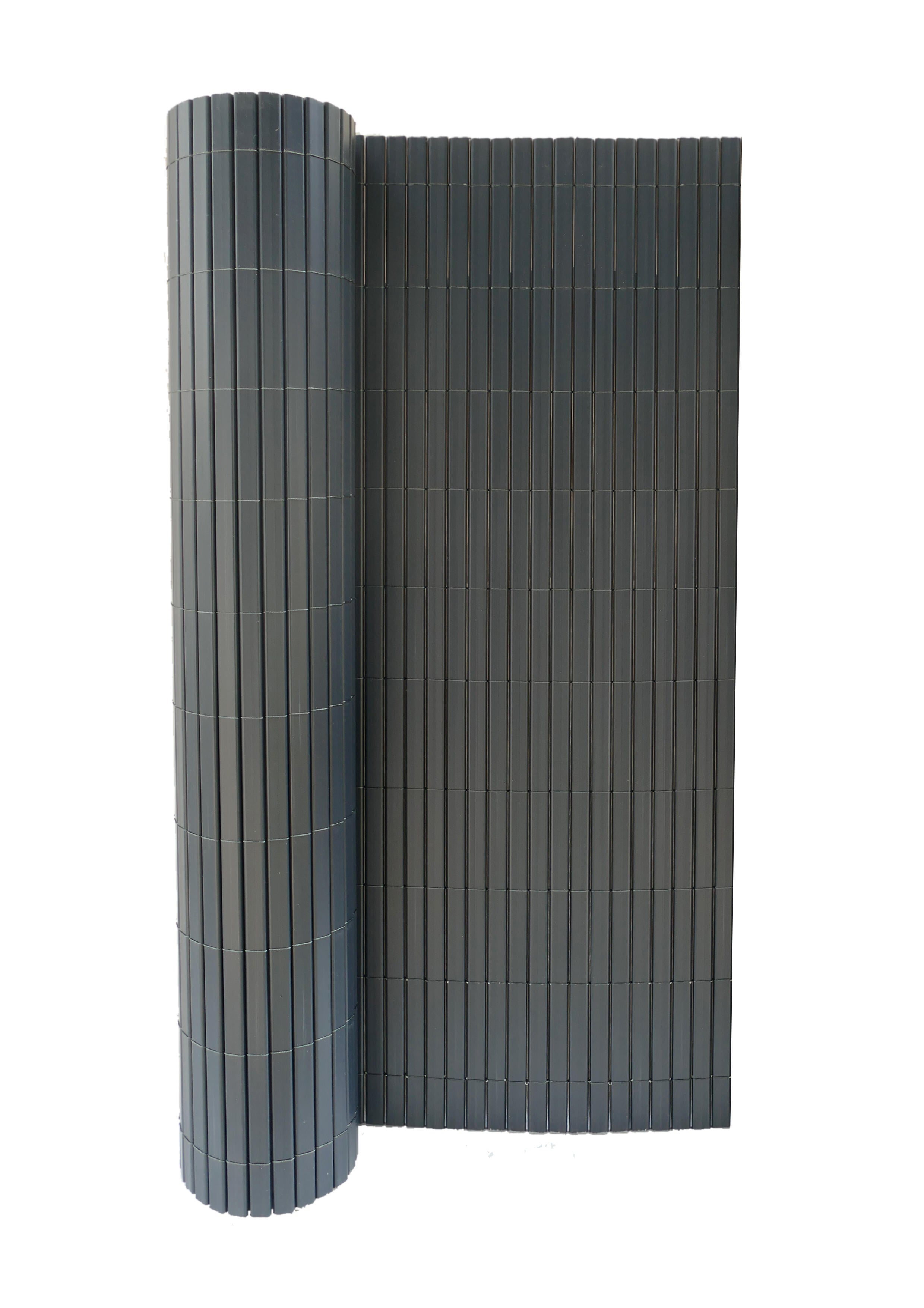 Cañizo de ocultación de PVC antracita de 1.5 x 5 m NATERIAL - 2