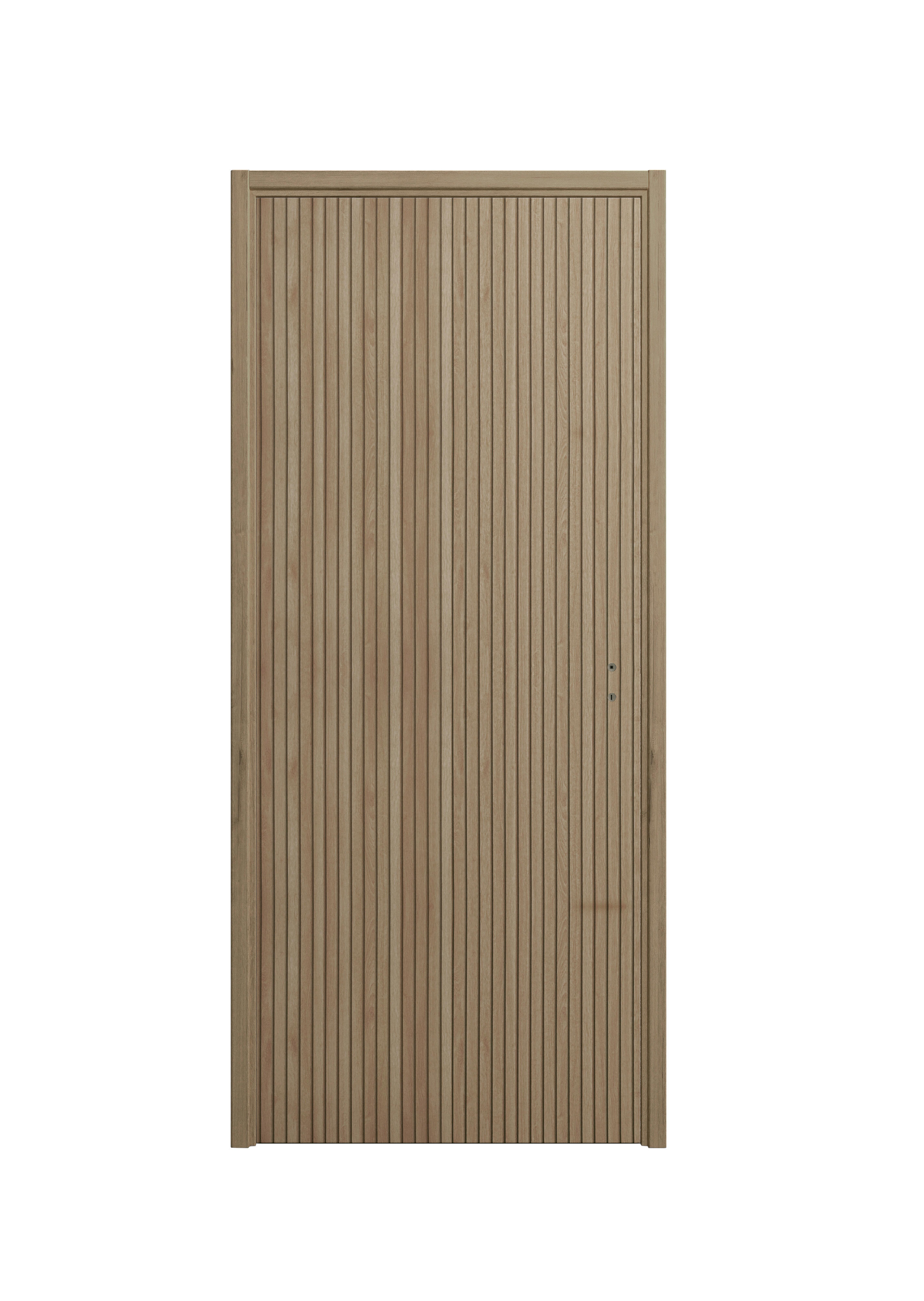 Bloc-porte fin de chantier Léon, H.204 x l.63 cm, réversible - 3