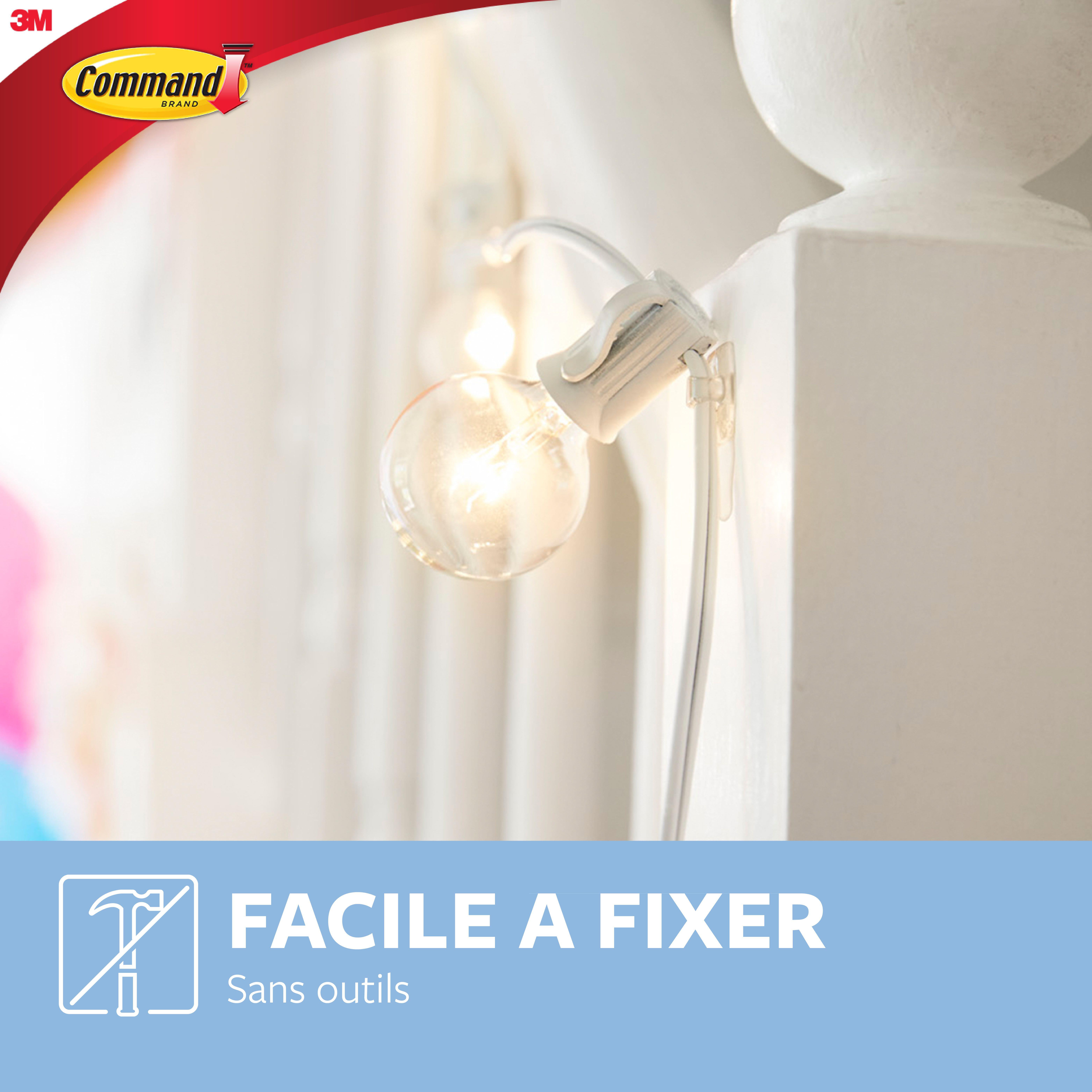 Lot de 20 crochets adhésifs COMMAND incolore / transparent - 7