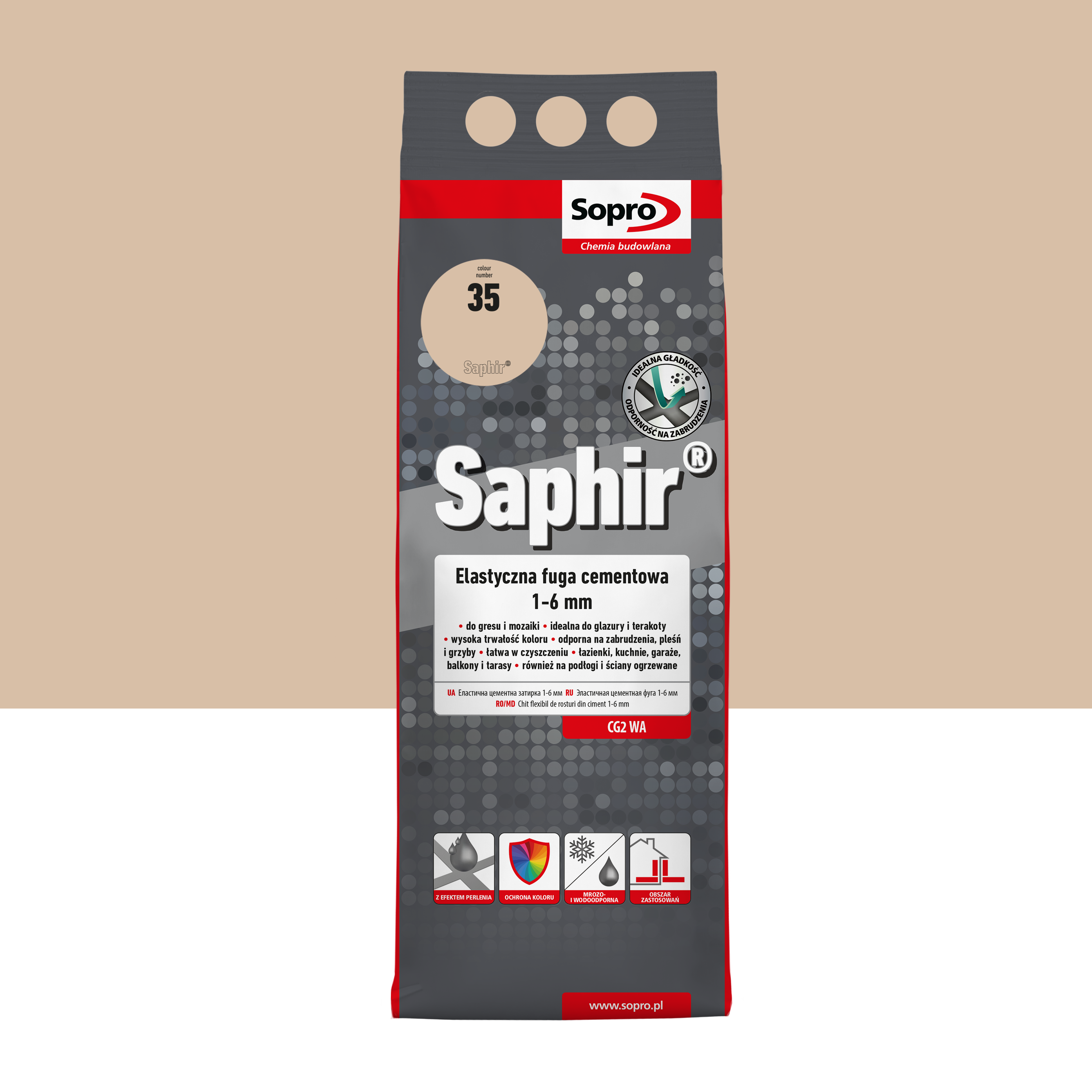 Fuga elastyczna Saphir Anemon 2 kg kolor 35 Sopro